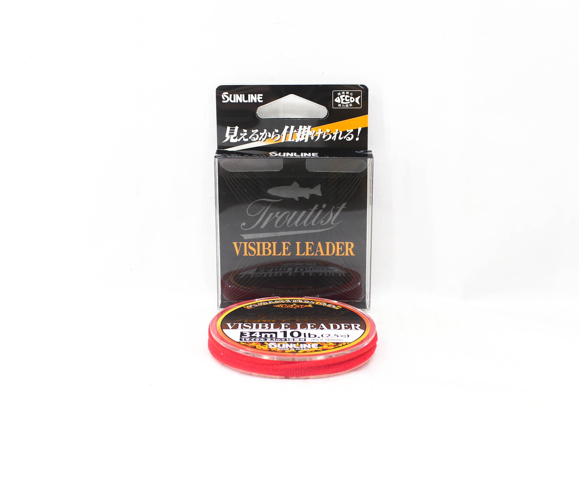 Sunline Fluorocarbon Leader Troutist Visible Leader HG 34m 10Lb (5261)