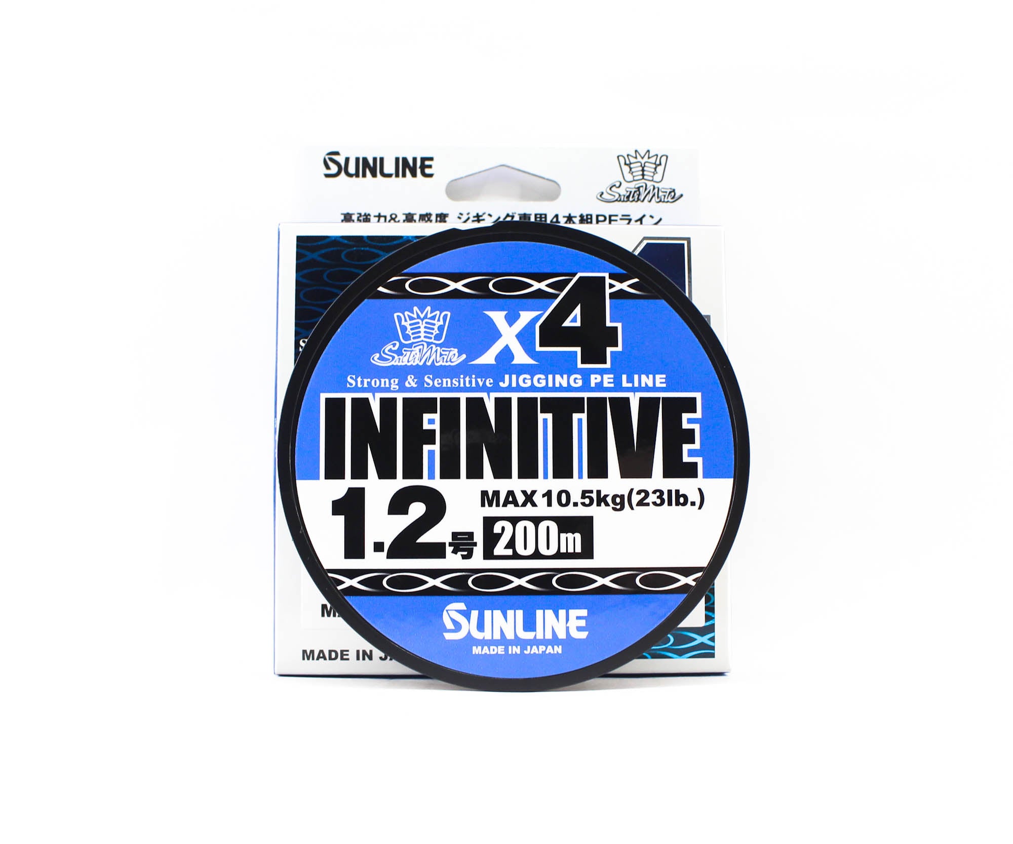 Sunline P.E Line X4 Infinitive Jigging 200m P.E 1.2 23lb Multi (5315)