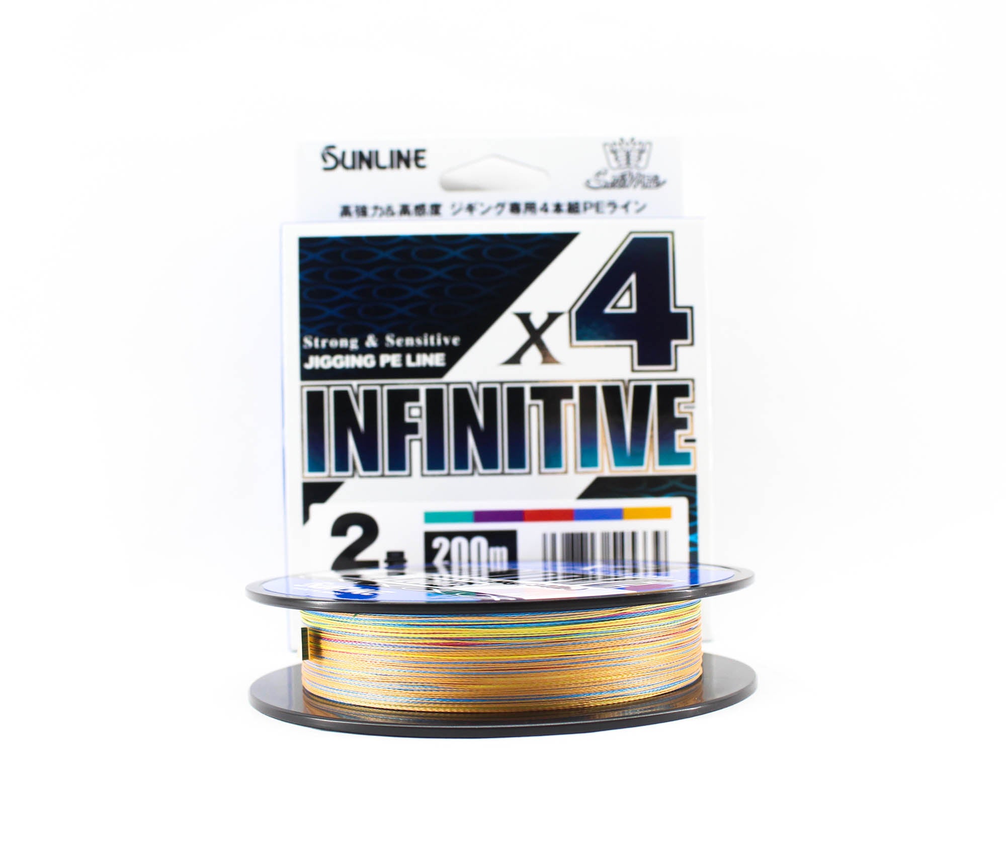 Sunline P.E Line X4 Infinitive Jigging 200m P.E 2 34lb Multi (5339)