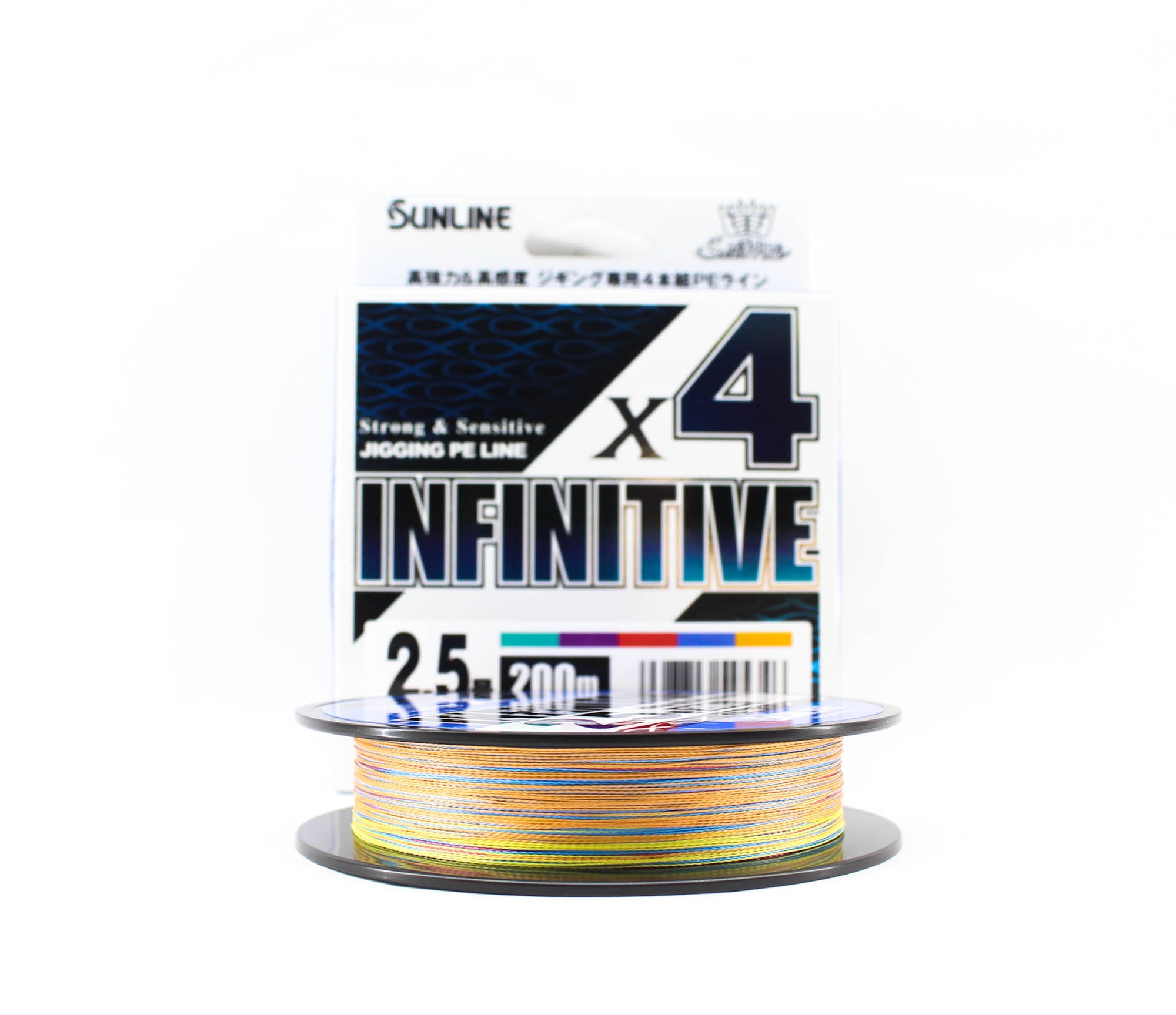 Sunline P.E Line X4 Infinitive Jigging 200m P.E 2.5 40lb Multi (5346)