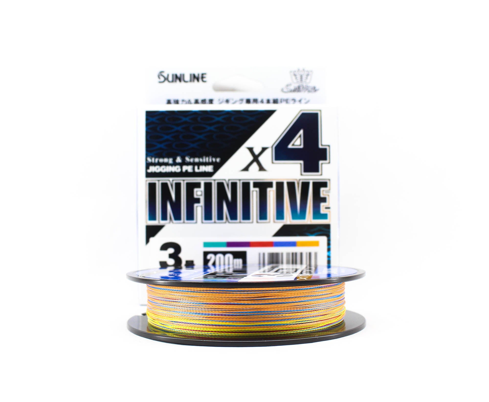 Sunline P.E Line X4 Infinitive Jigging 200m P.E 3 45lb Multi (5353)