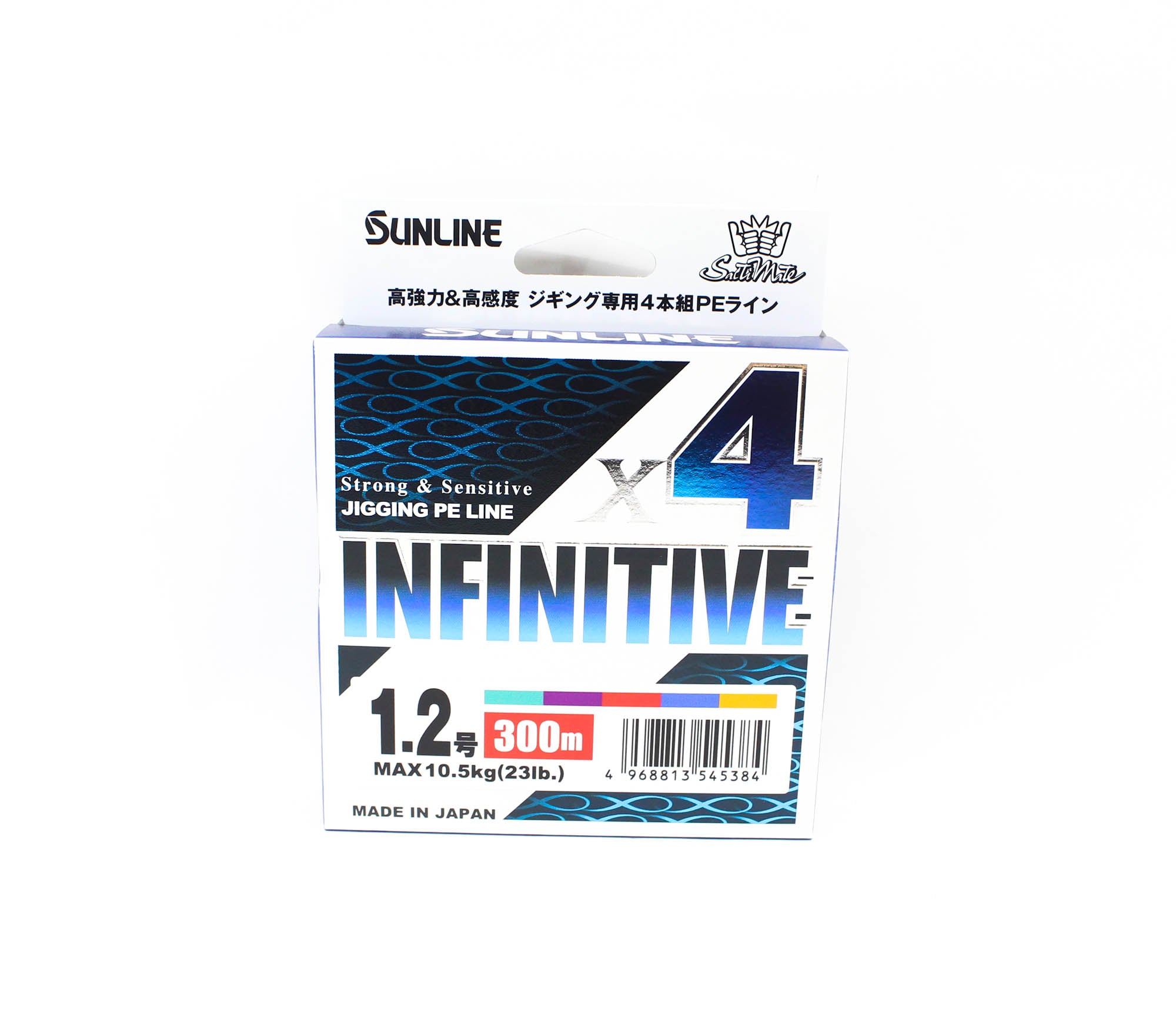 Sunline P.E Line X4 Infinitive Jigging 300m P.E 1.2 23lb Multi (5384)