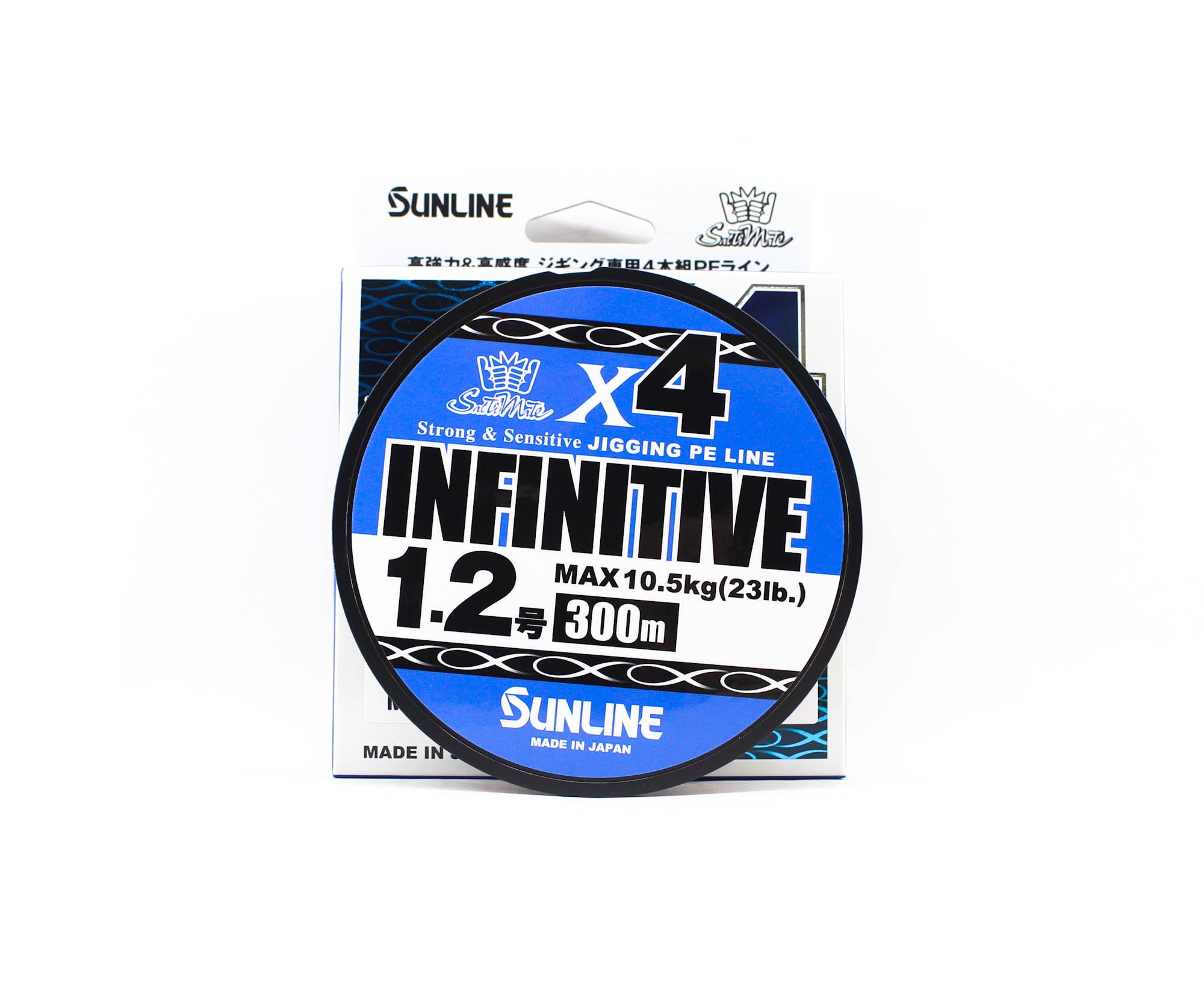 Sunline P.E Line X4 Infinitive Jigging 300m P.E 1.2 23lb Multi (5384)