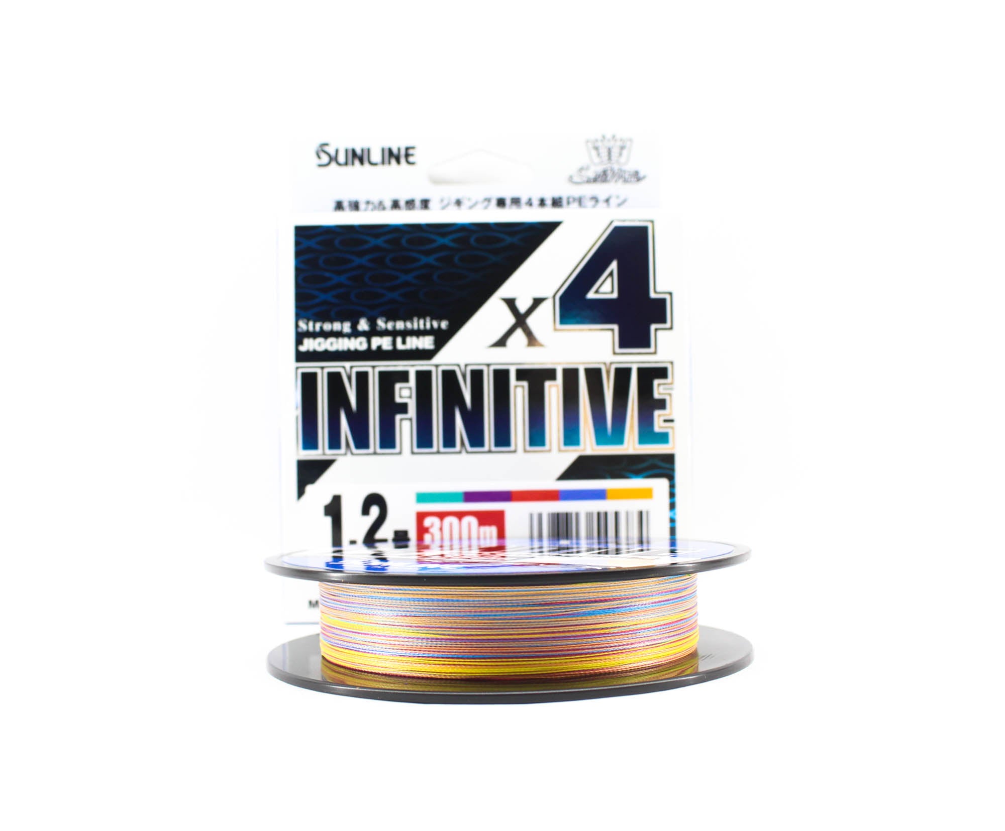 Sunline P.E Line X4 Infinitive Jigging 300m P.E 1.2 23lb Multi (5384)