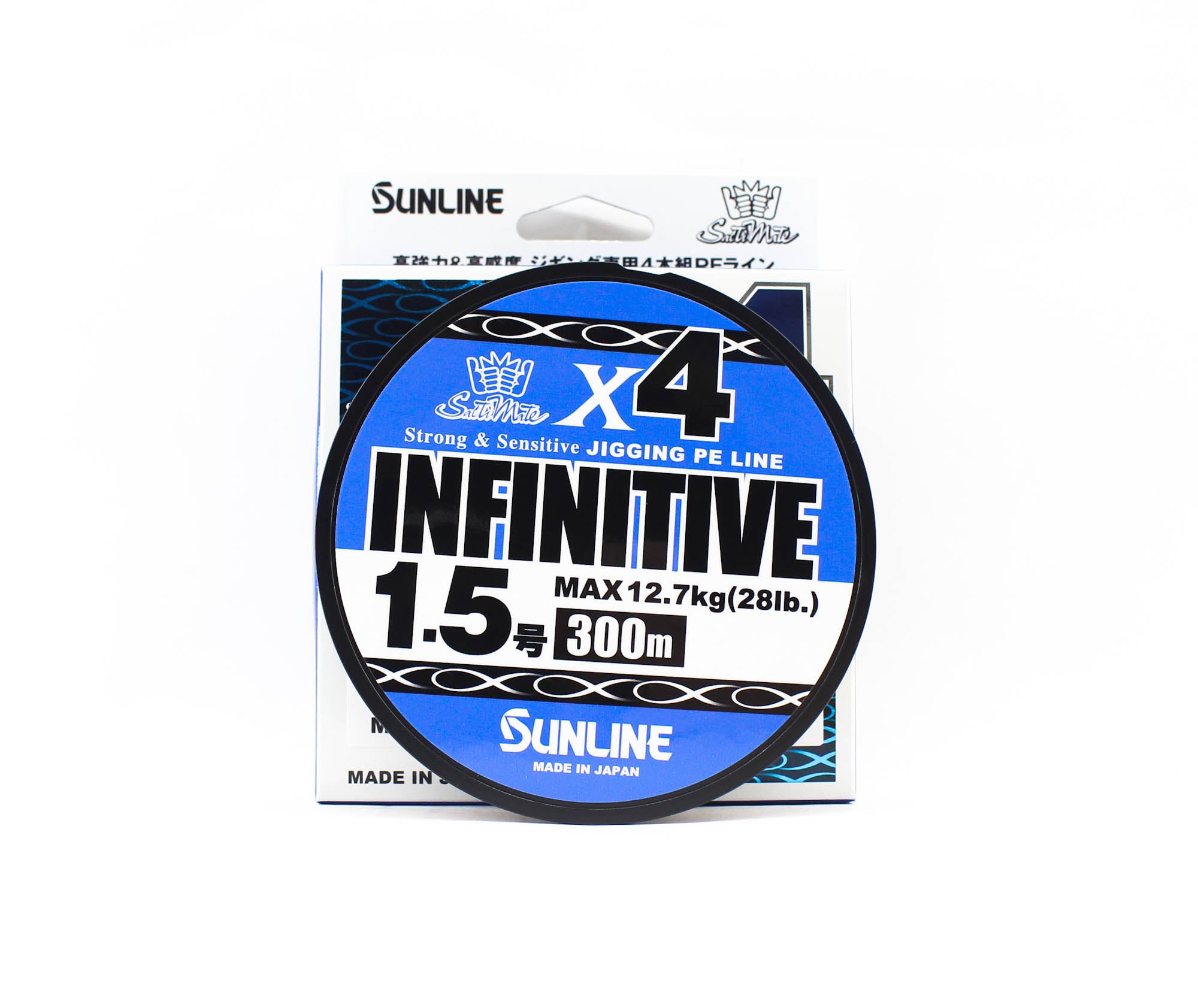 Sunline P.E Line X4 Infinitive Jigging 300m P.E 1.5 28lb Multi (5391)
