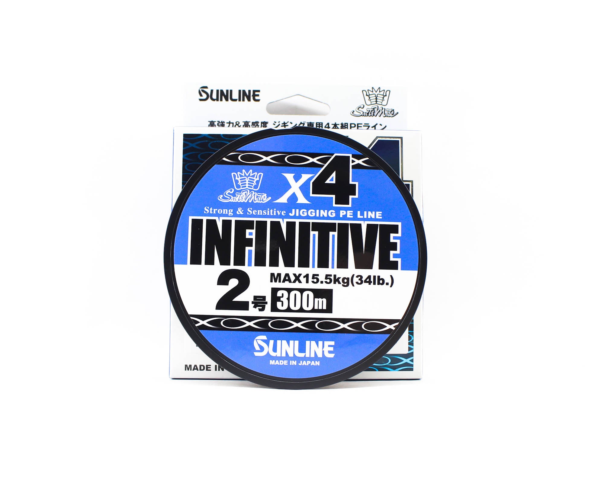 Sunline P.E Line X4 Infinitive Jigging 300m P.E 2 34lb Multi (5407)
