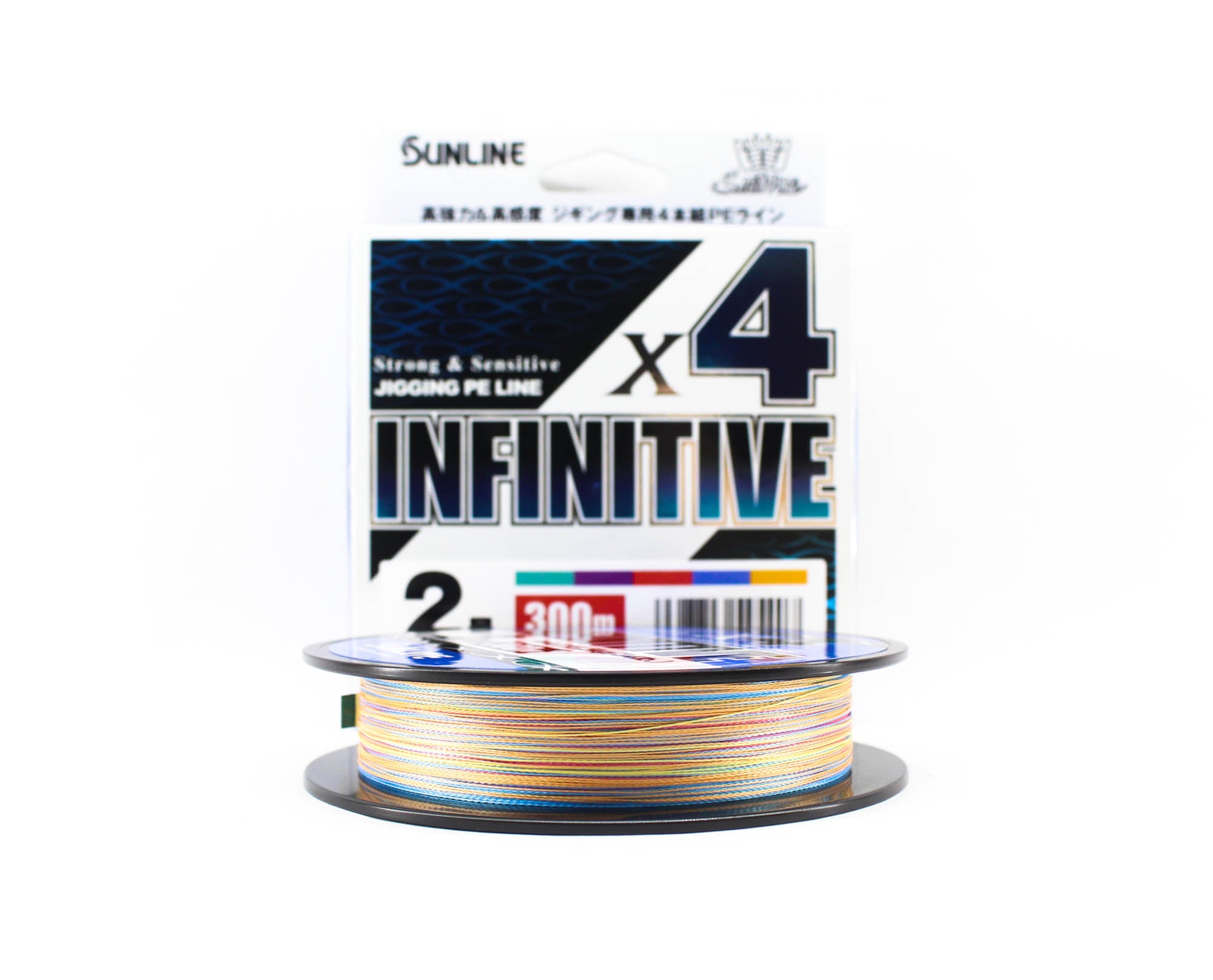 Sunline P.E Line X4 Infinitive Jigging 300m P.E 2 34lb Multi (5407)