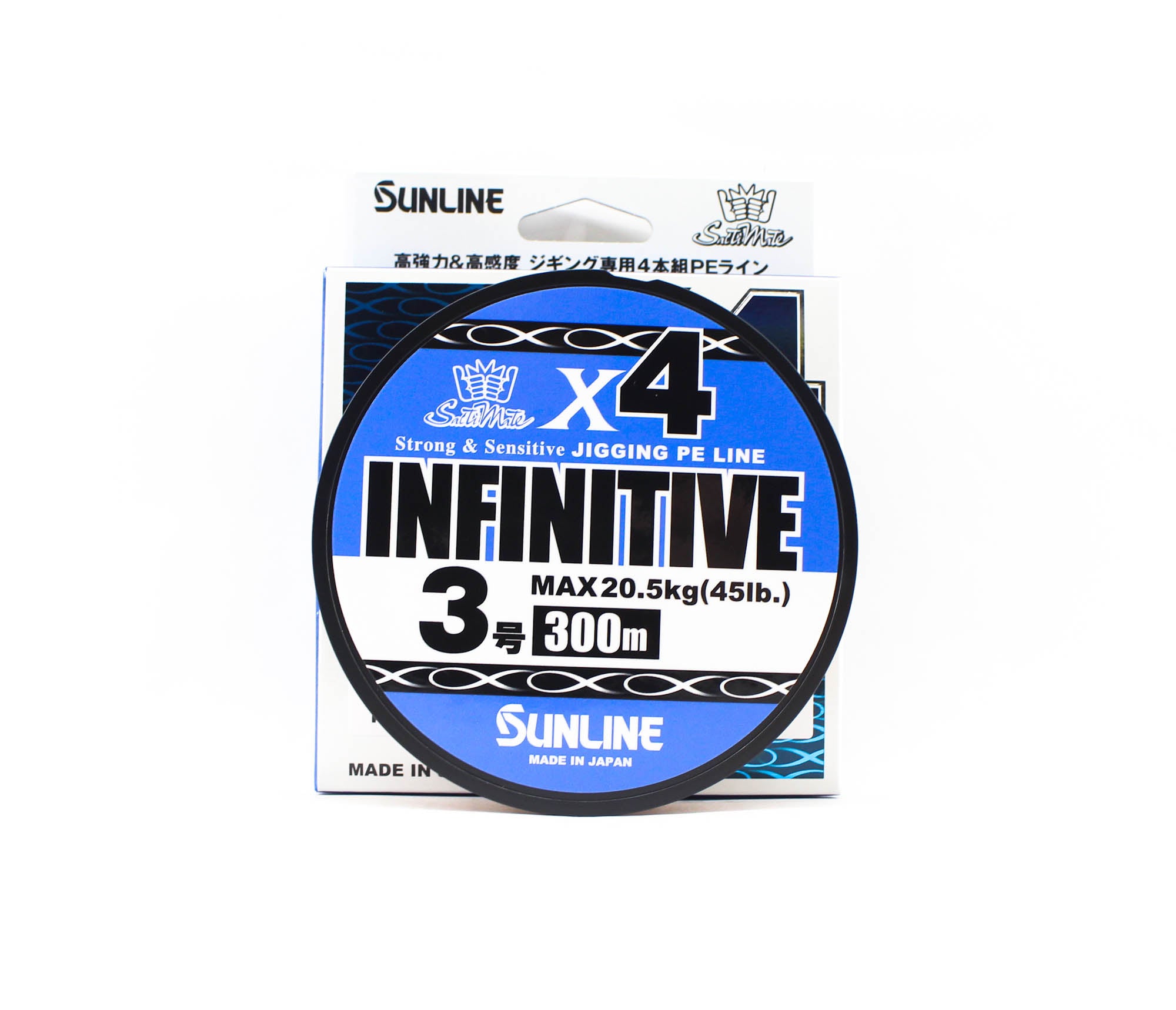 Sunline P.E Line X4 Infinitive Jigging 300m P.E 3 45lb Multi (5421)