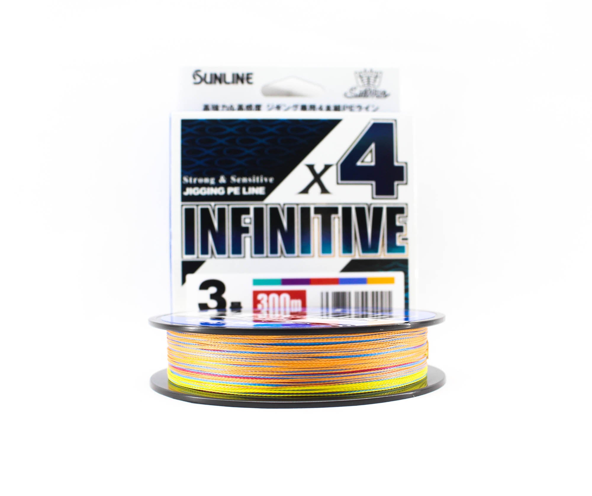Sunline P.E Line X4 Infinitive Jigging 300m P.E 3 45lb Multi (5421)