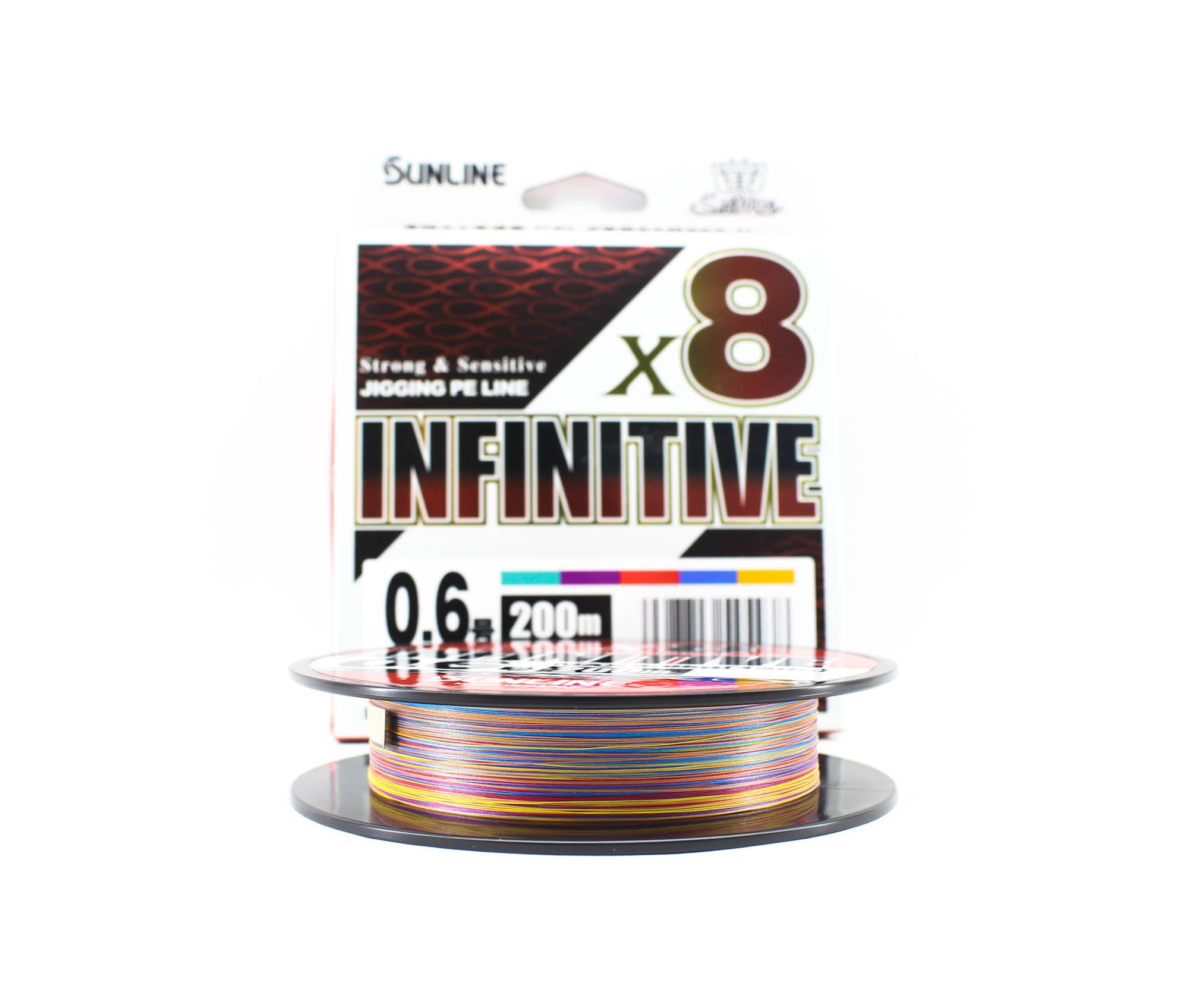 Sunline P.E Line X8 Infinitive Jigging 200m P.E 0.6 13lb Multi (5438)