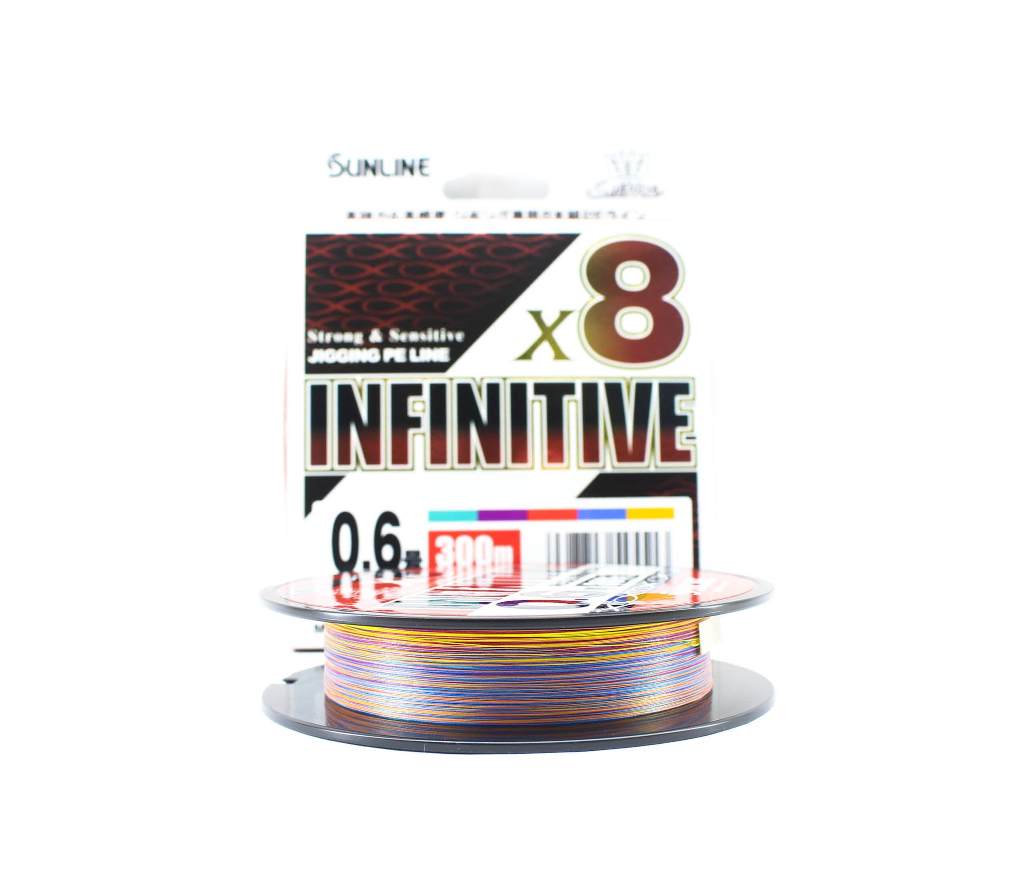 Sunline P.E Line X8 Infinitive Jigging 300m P.E 0.6 13lb Multi (5513)