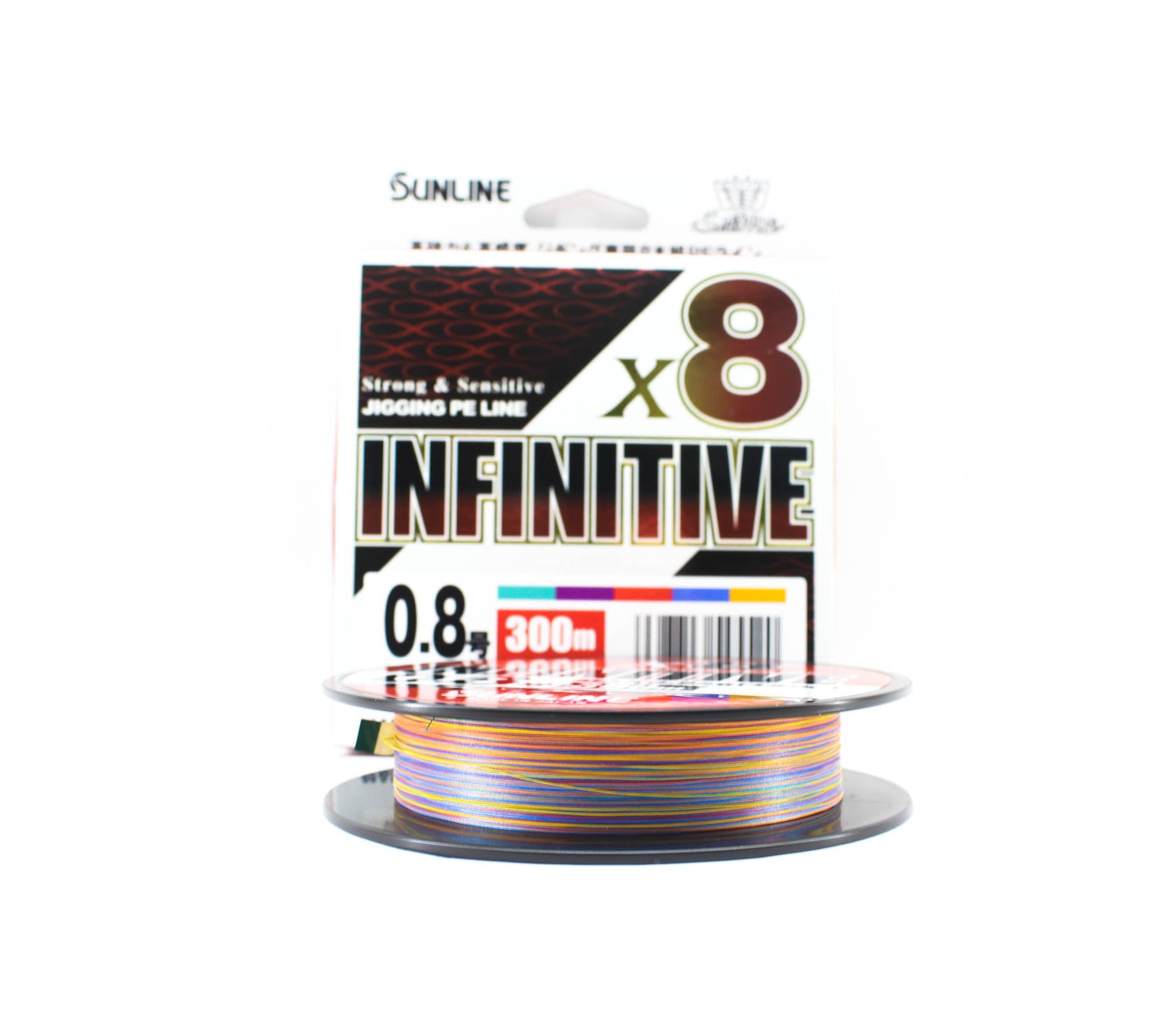 Sunline P.E Line X8 Infinitive Jigging 300m P.E 0.8 15lb Multi (5520)