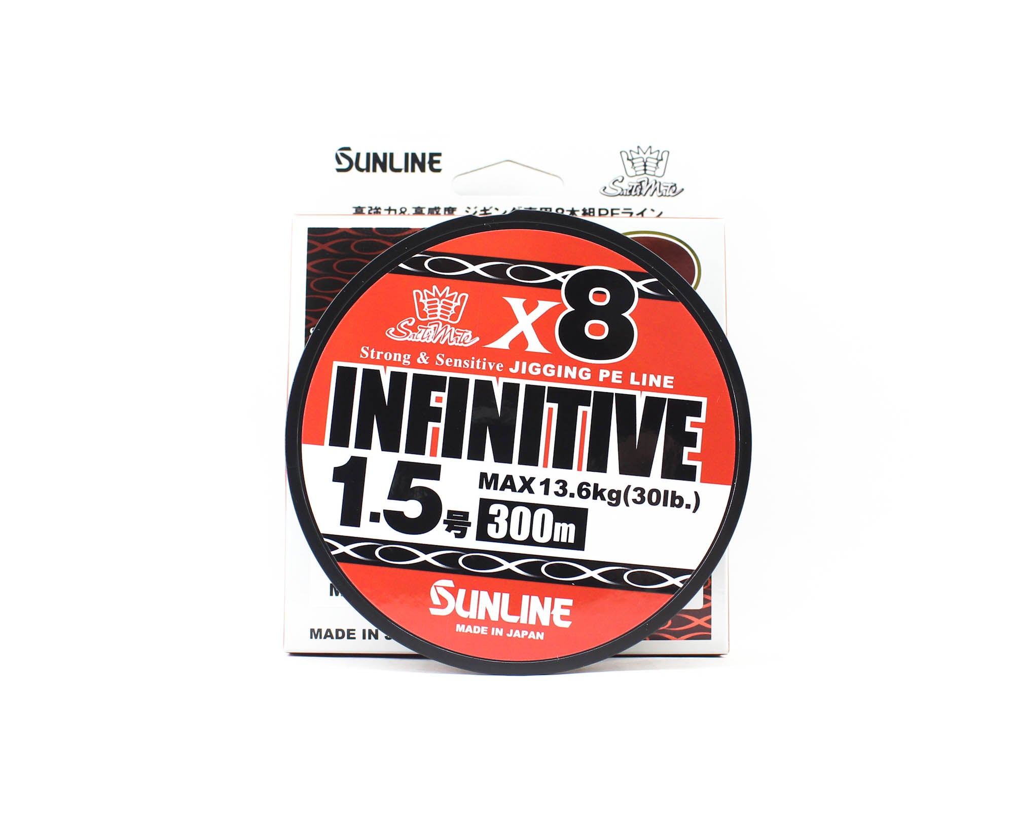 Sunline P.E Line X8 Infinitive Jigging 300m P.E 1.5 30lb Multi (5551)