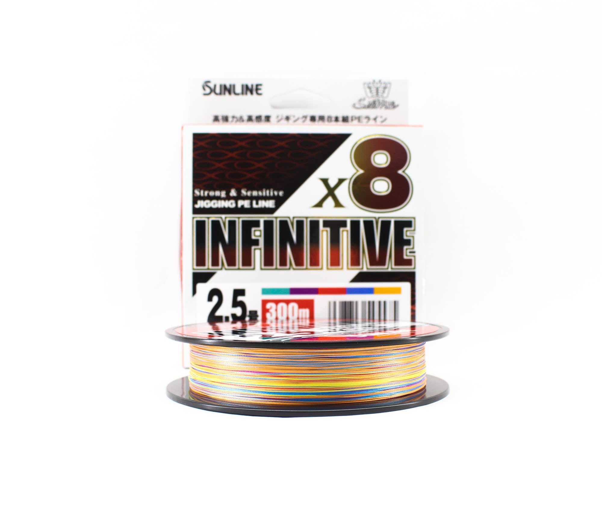 Sunline P.E Line X8 Infinitive Jigging 300m P.E 2.5 42lb Multi (5575)