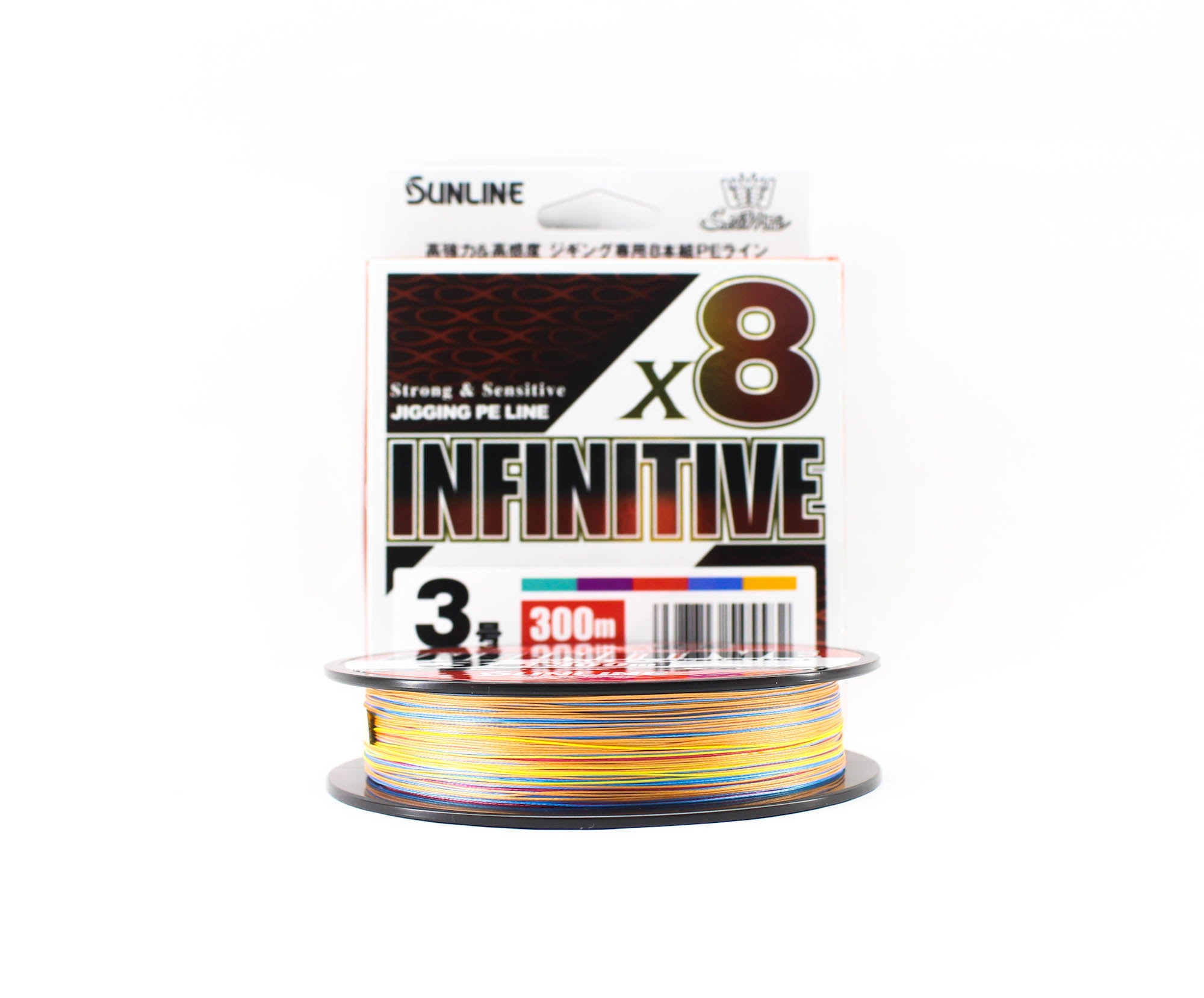 Sunline P.E Line X8 Infinitive Jigging 300m P.E 3 51lb Multi (5582)