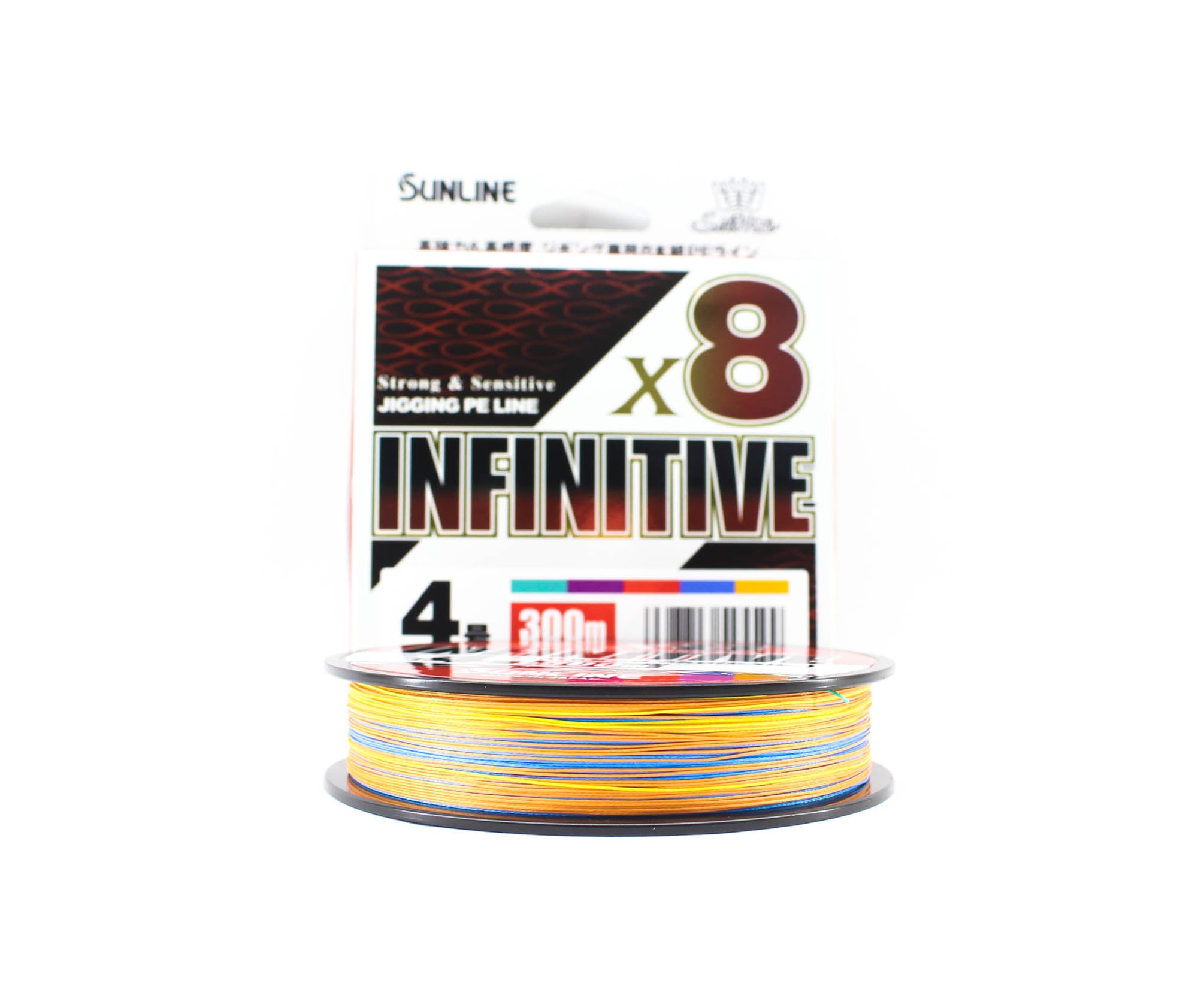 Sunline P.E Line X8 Infinitive Jigging 300m P.E 4 63lb Multi (5599)