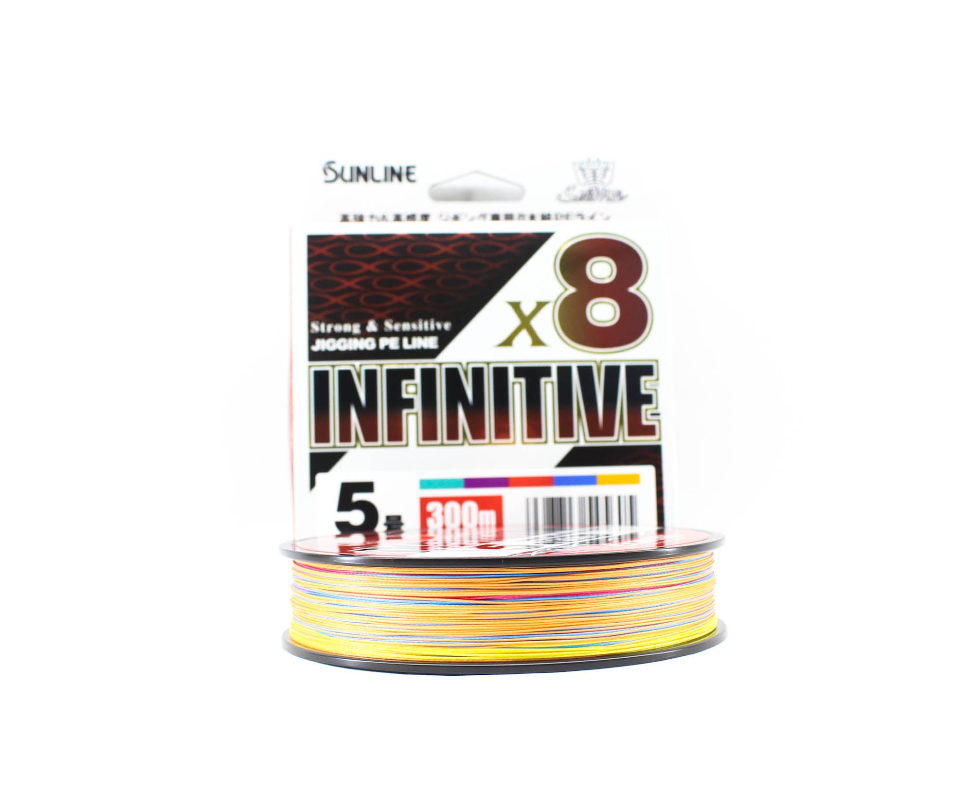 Sunline P.E Line X8 Infinitive Jigging 300m P.E 5 78lb Multi (5605)
