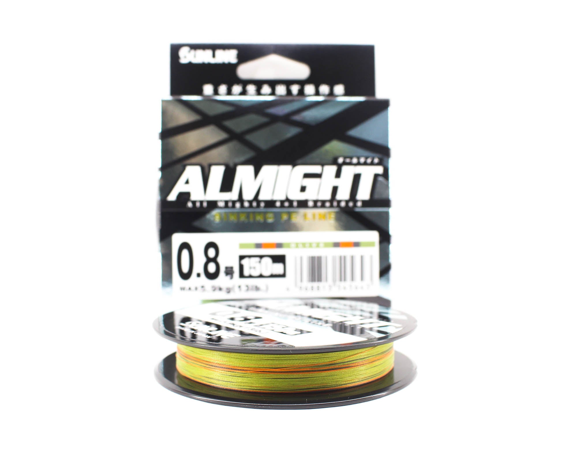 Sunline P.E Line X4 Almight Sinking P.E 150m P.E 0.8 13lb Olive (5643)