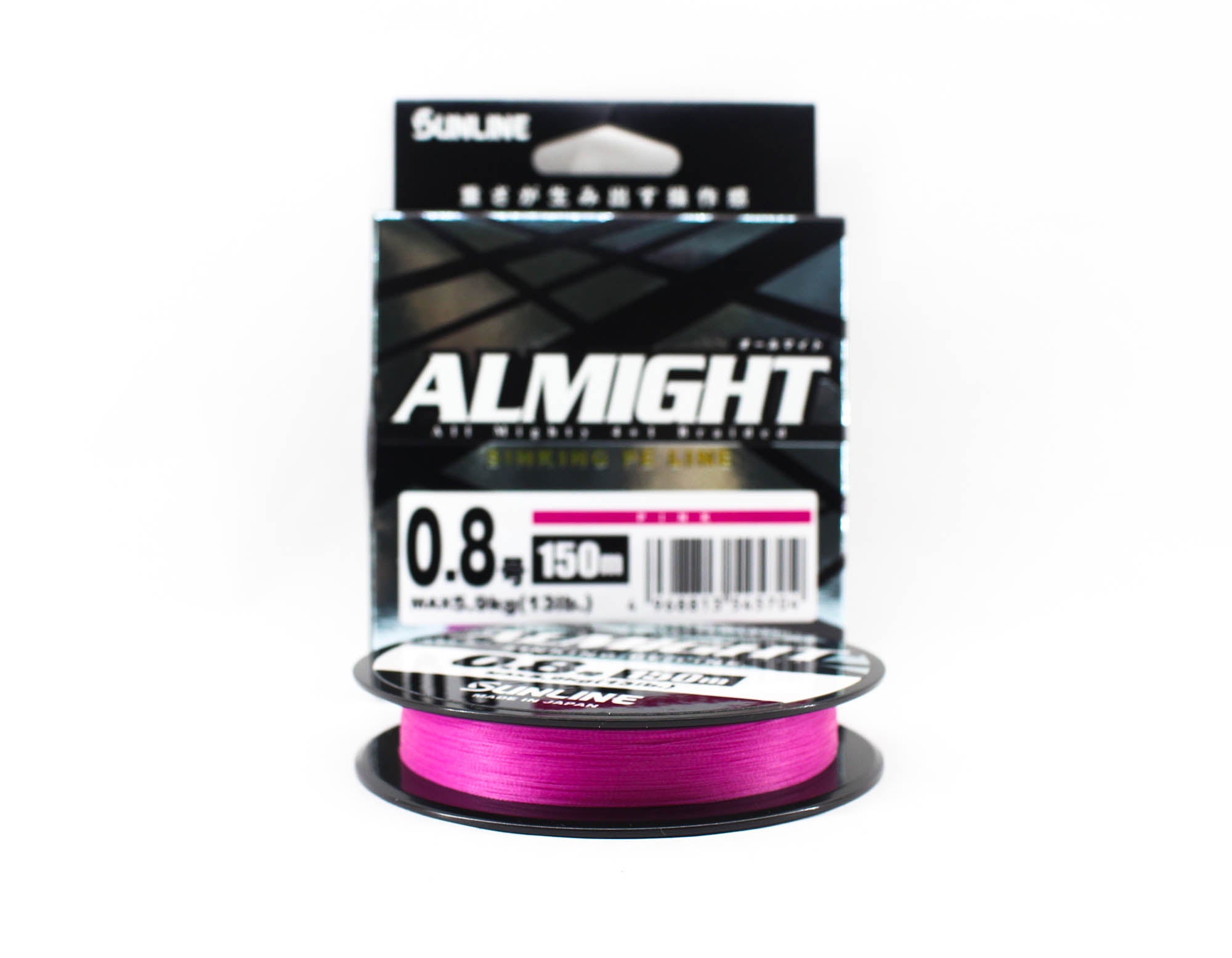 Sunline P.E Line X4 Almight Sinking P.E 150m P.E 0.8 13lb Pink (5704)