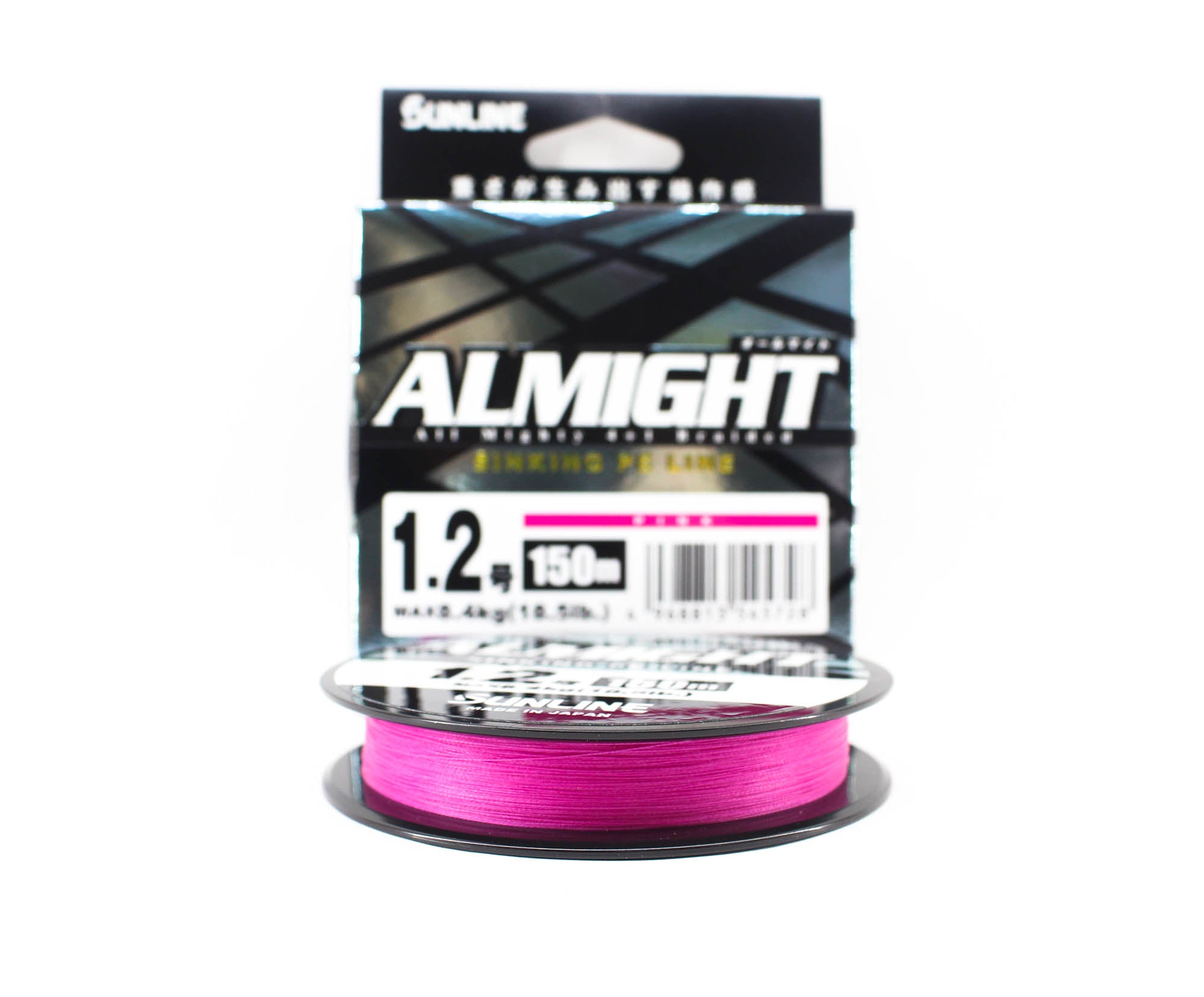 Sunline P.E Line X4 Almight Sinking P.E 150m P.E 1.2 18.5lb Pink (5728)