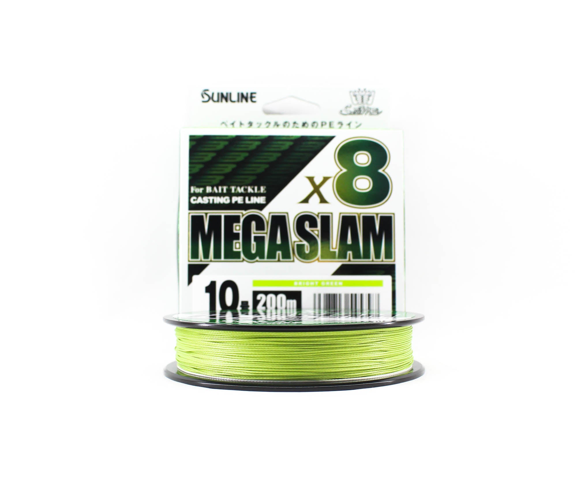 Sunline P.E Line X8 Mega Slam Casting 200m P.E 10 130lb Lime Green (5797)