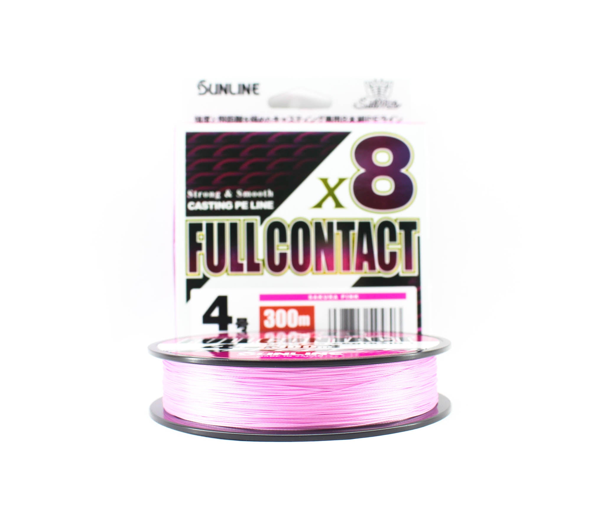 Sunline P.E Line X8 Full Contact Casting 300m P.E 4 63lb Pink (5803)