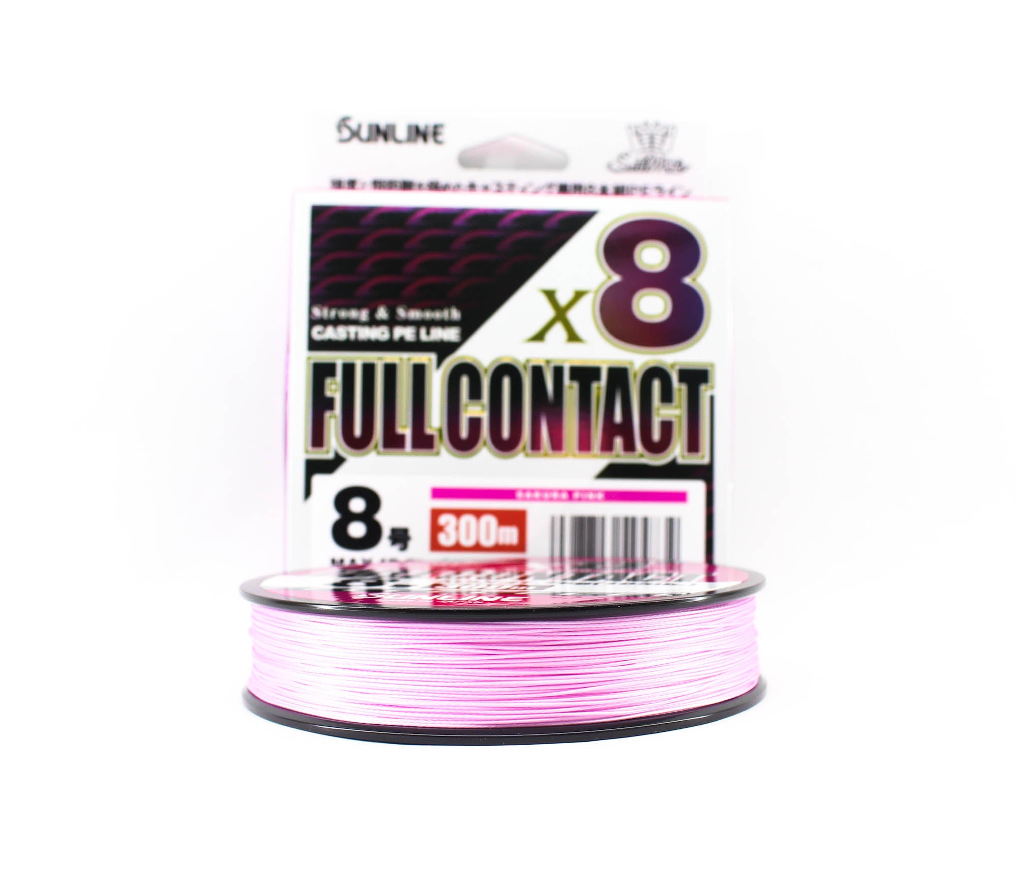 Sunline P.E Line X8 Full Contact Casting 300m P.E 8 105lb Pink (5834)