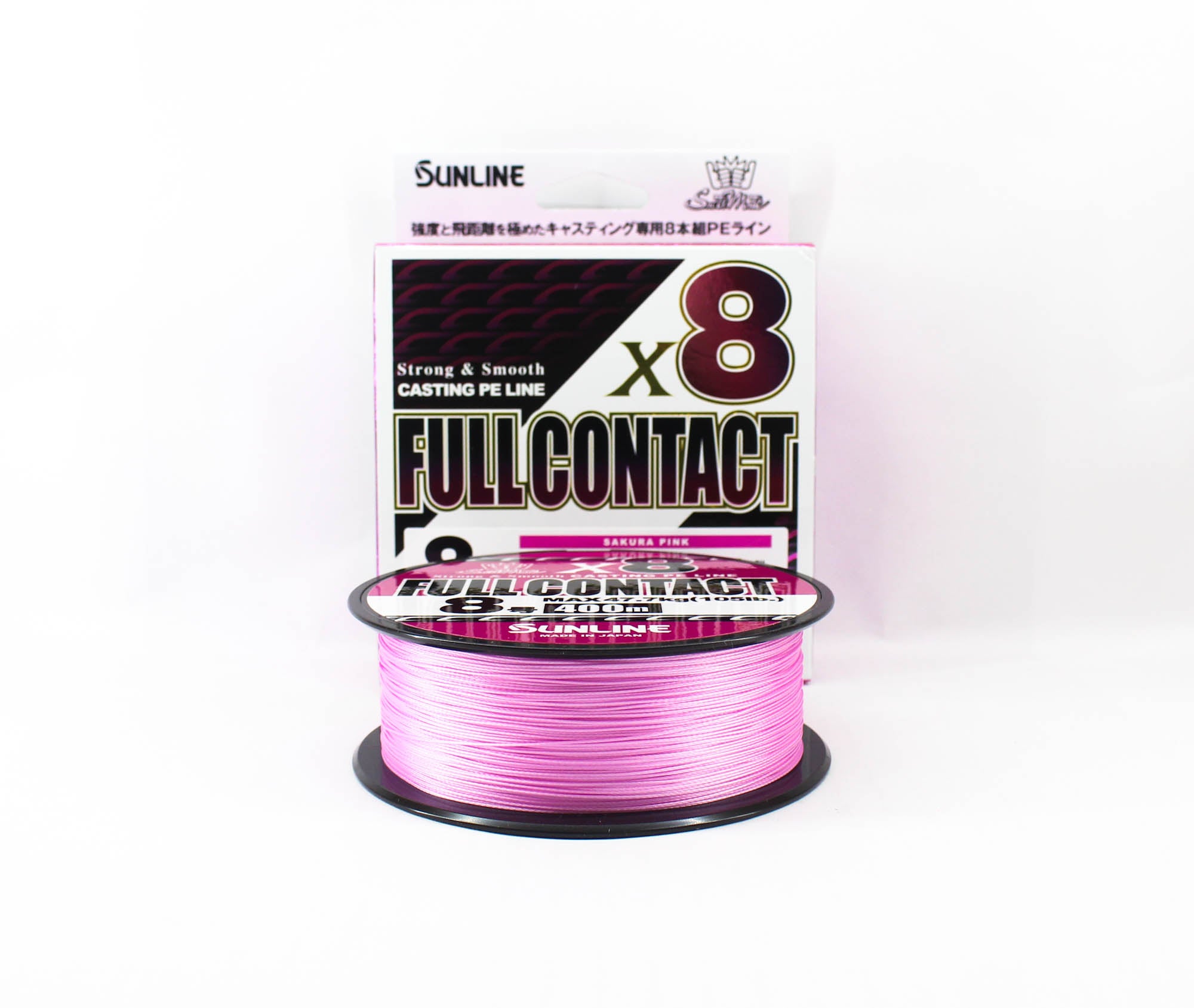Sunline P.E Line X8 Full Contact Casting 400m P.E 8 105lb Pink (5865)