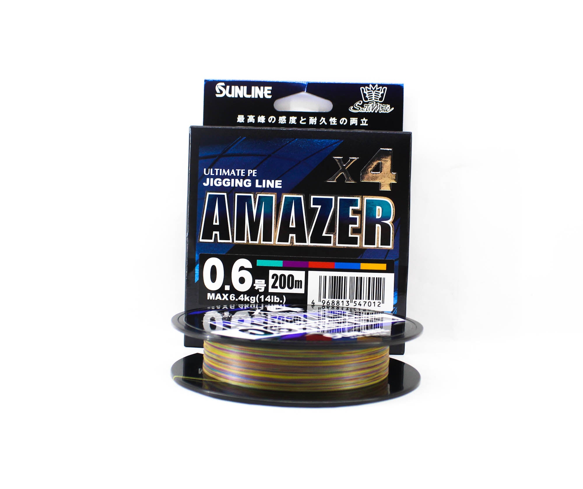 Sunline P.E Line Amazer X4 HG Jigging 200M P.E 0.6 14lb Multi (7012)
