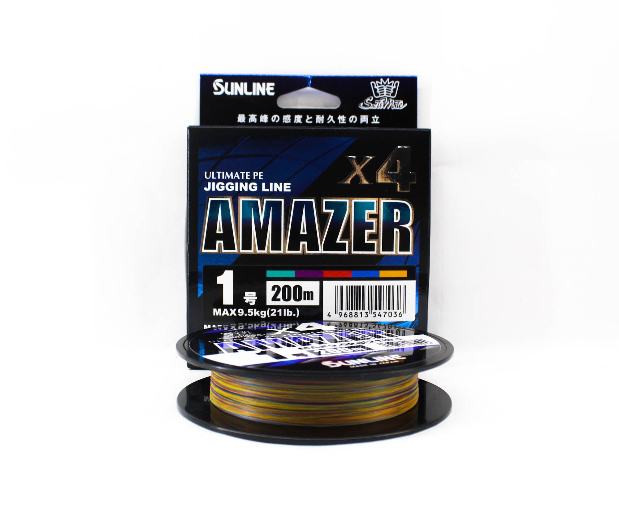Sunline P.E Line Amazer X4 HG Jigging 200M P.E 1 21lb Multi (7036)