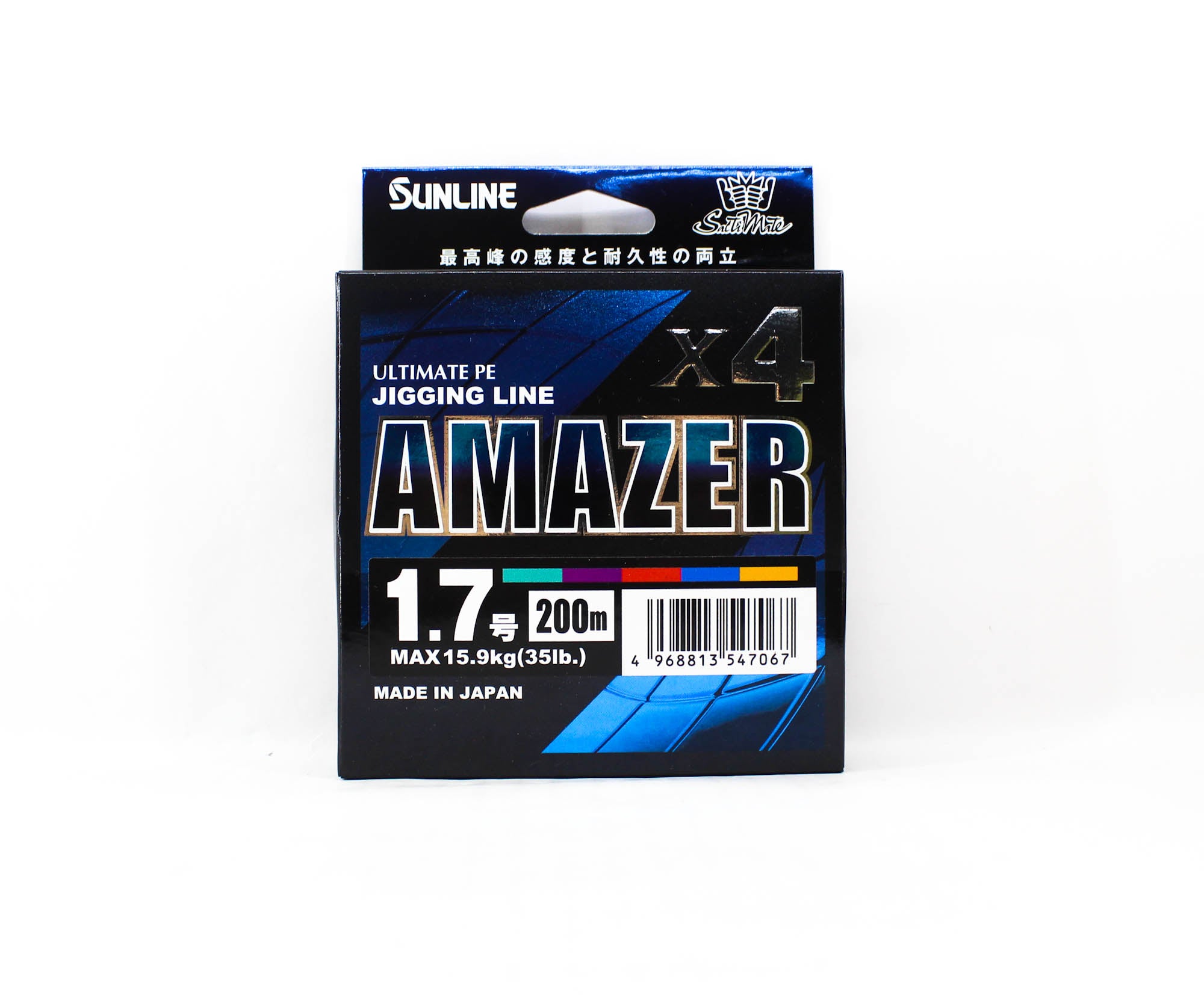 Sunline P.E Line Amazer X4 HG Jigging 200M P.E 1.7 35lb Multi (7067)