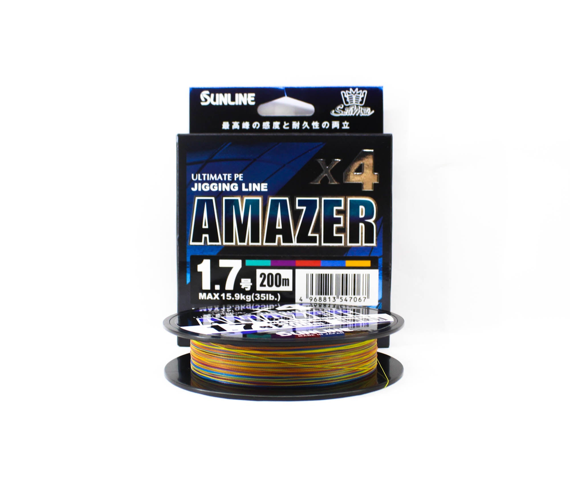 Sunline P.E Line Amazer X4 HG Jigging 200M P.E 1.7 35lb Multi (7067)