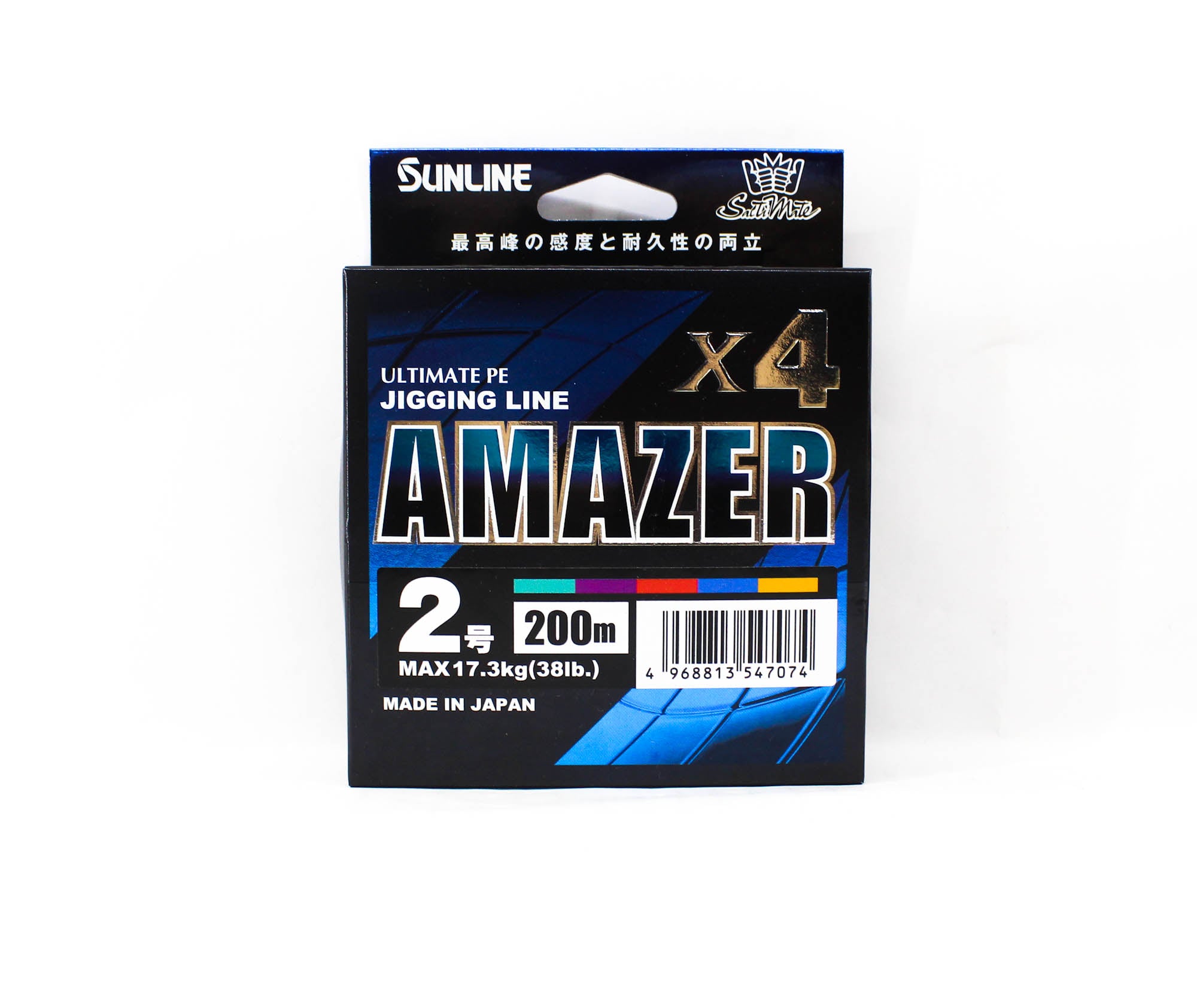 Sunline P.E Line Amazer X4 HG Jigging 200M P.E 2 38lb Multi (7074)
