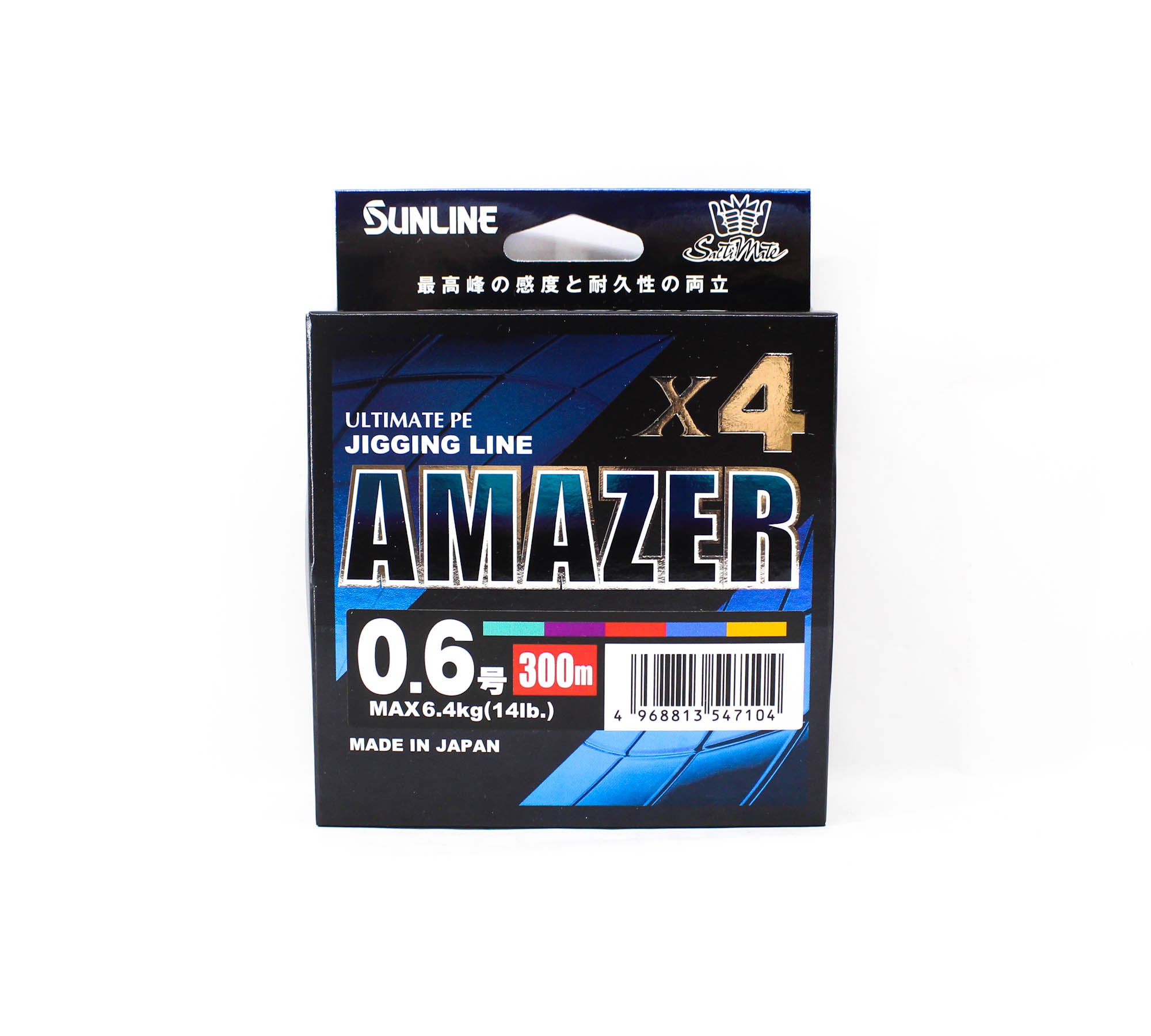 Sunline P.E Line Amazer X4 HG Jigging 300M P.E 0.6 14lb Multi (7104)