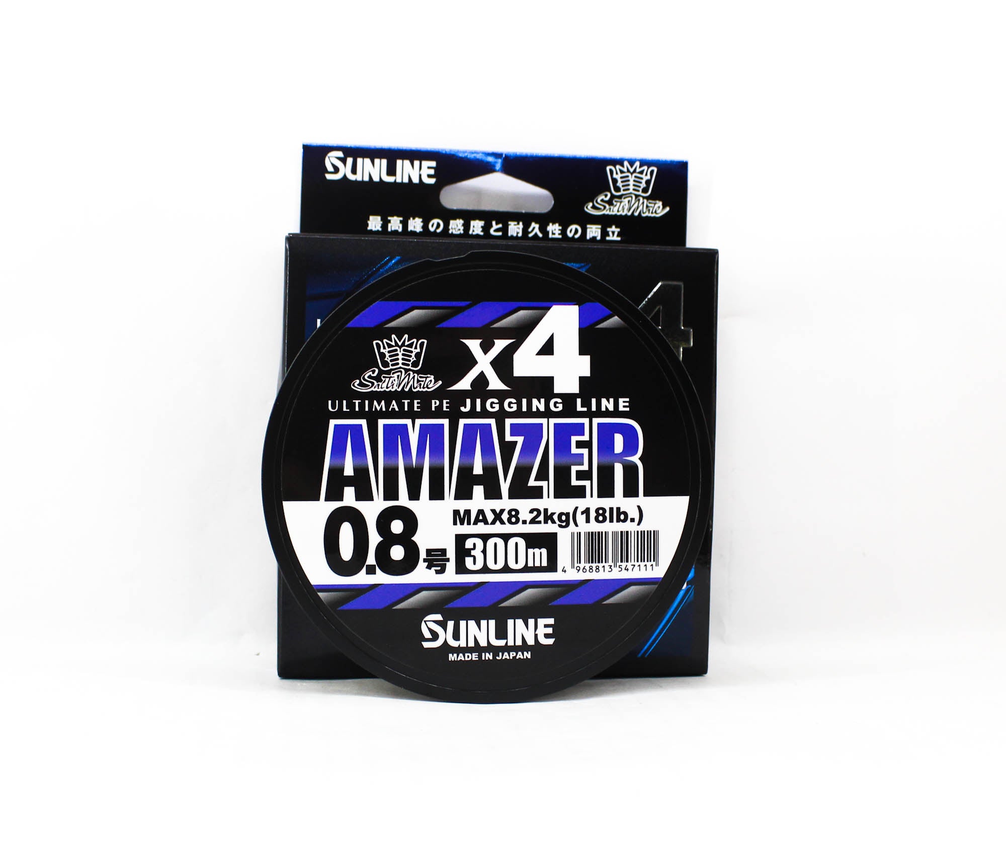 Sunline P.E Line Amazer X4 HG Jigging 300M P.E 0.8 18lb Multi (7111)