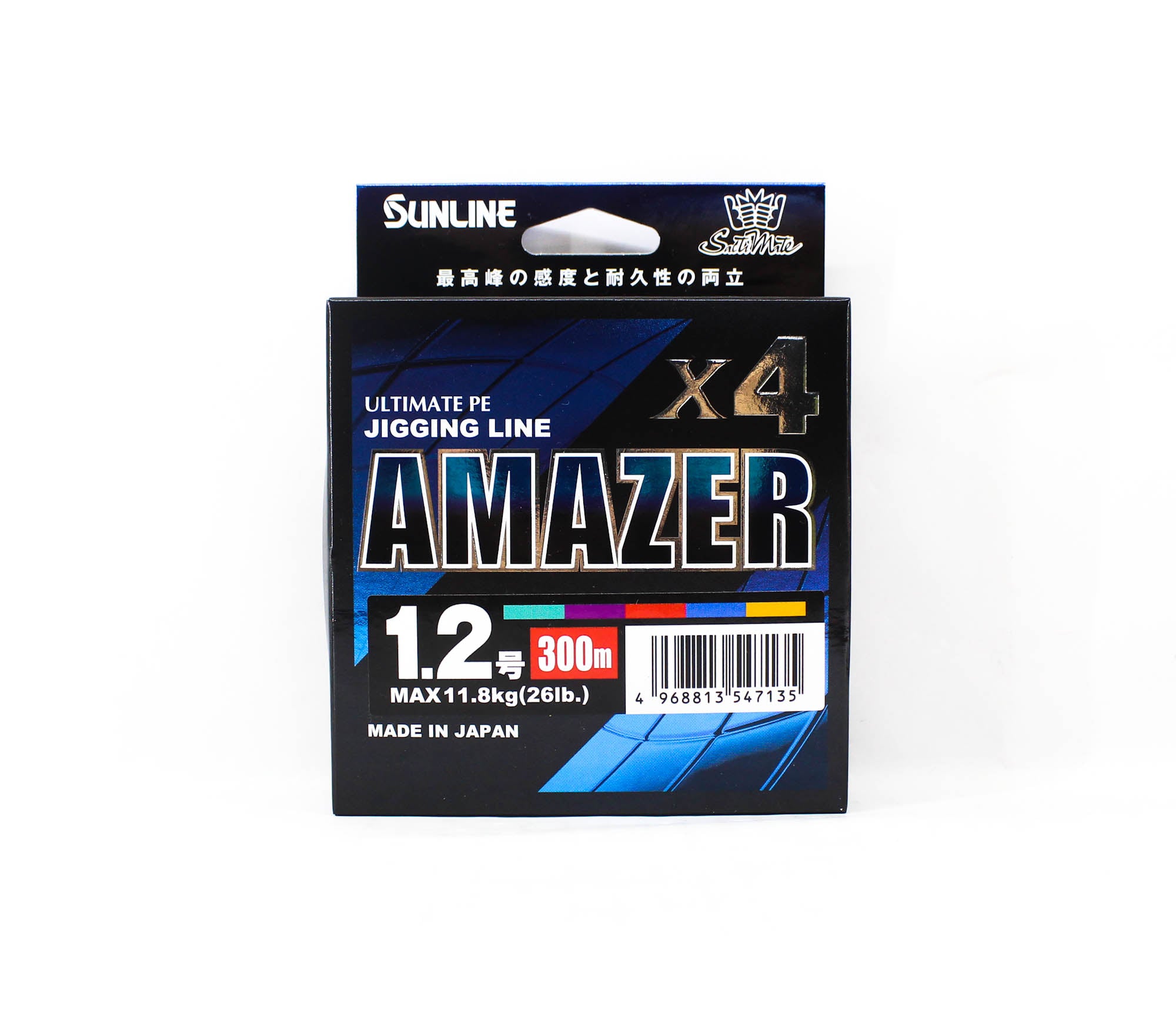 Sunline P.E Line Amazer X4 HG Jigging 300M P.E 1.2 26lb Multi (7135)
