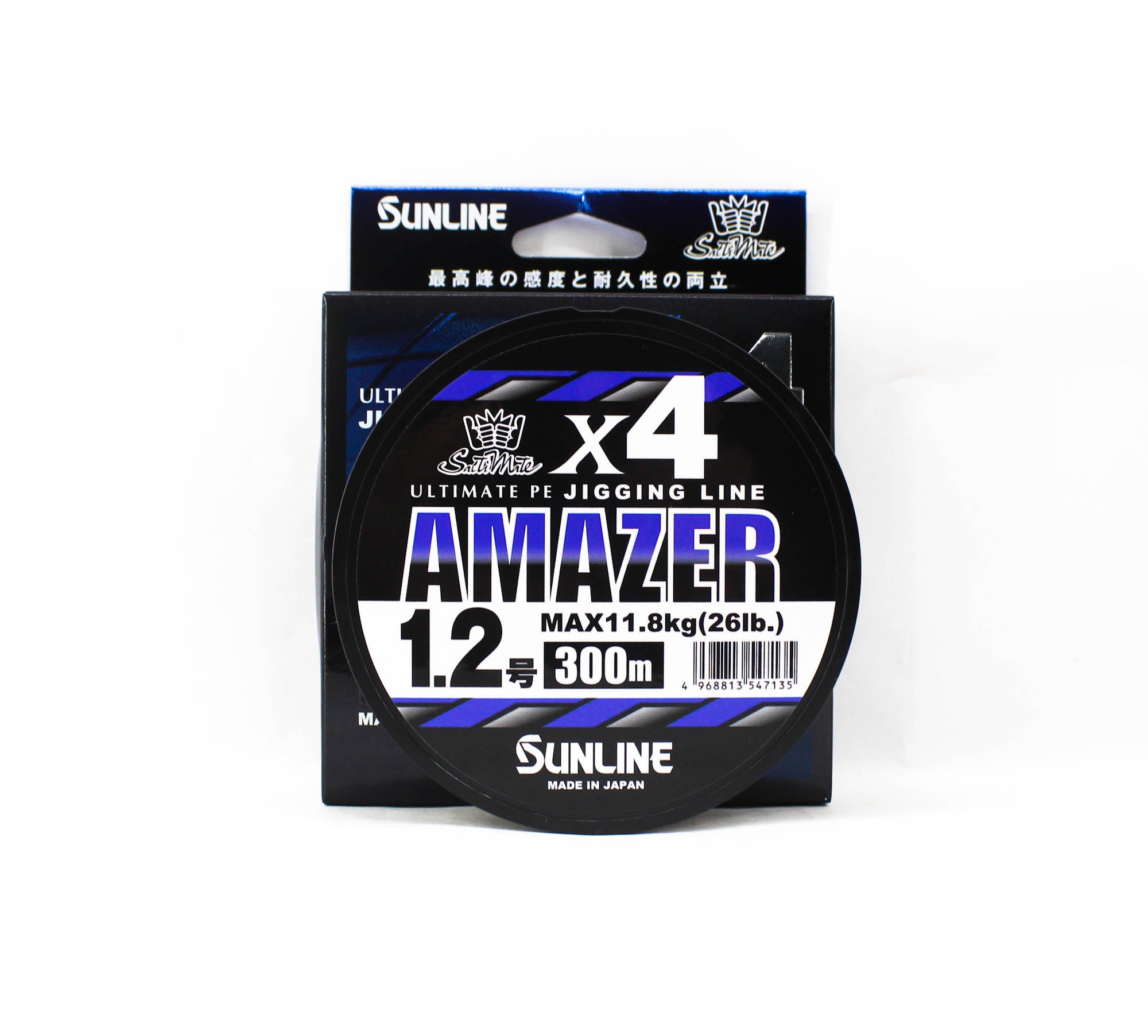 Sunline P.E Line Amazer X4 HG Jigging 300M P.E 1.2 26lb Multi (7135)