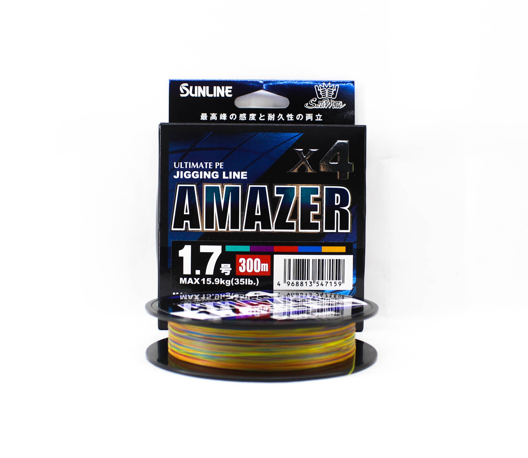Sunline P.E Line Amazer X4 HG Jigging 300M P.E 1.7 35lb Multi (7159)