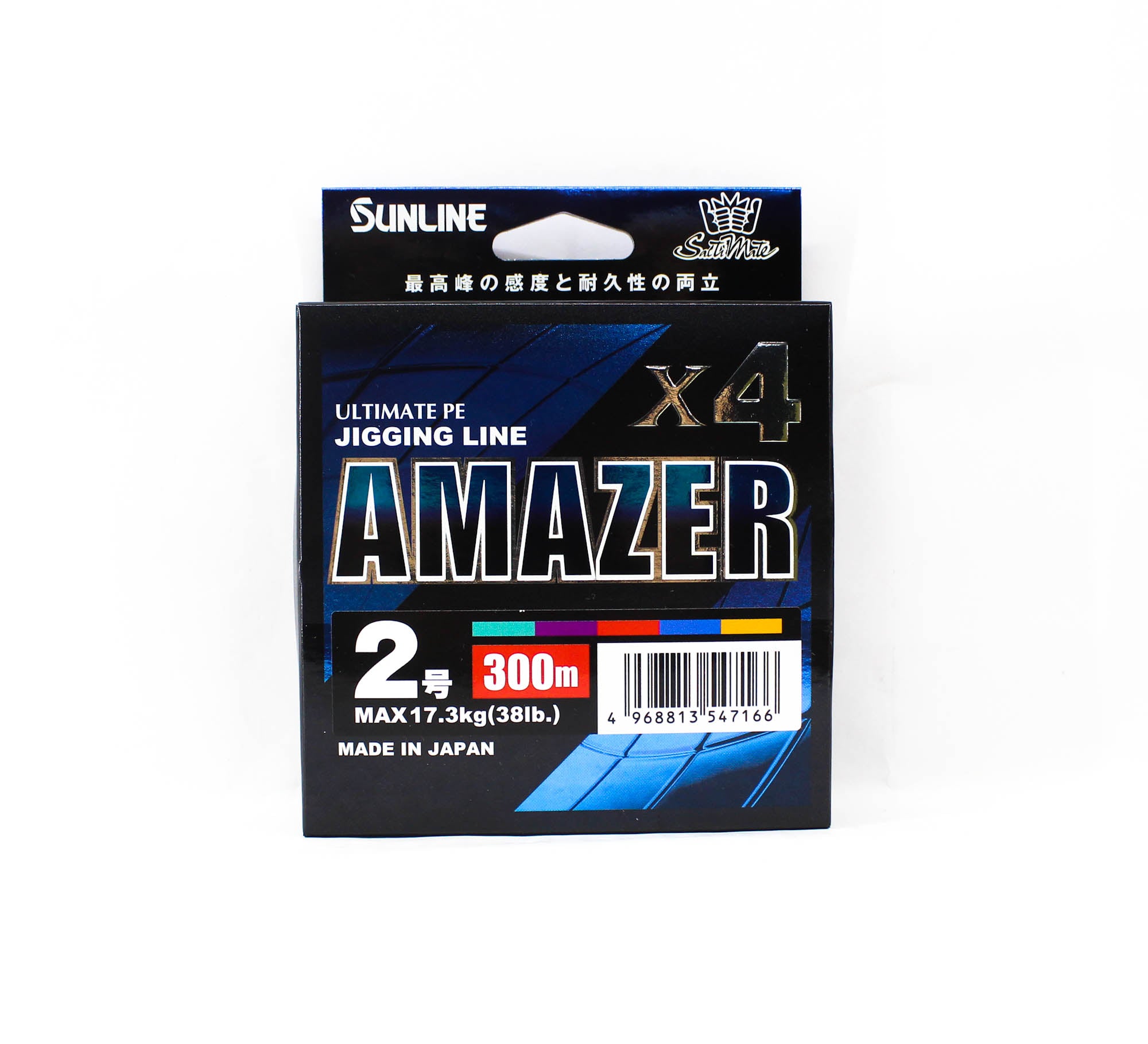 Sunline P.E Line Amazer X4 HG Jigging 300M P.E 2 38lb Multi (7166)