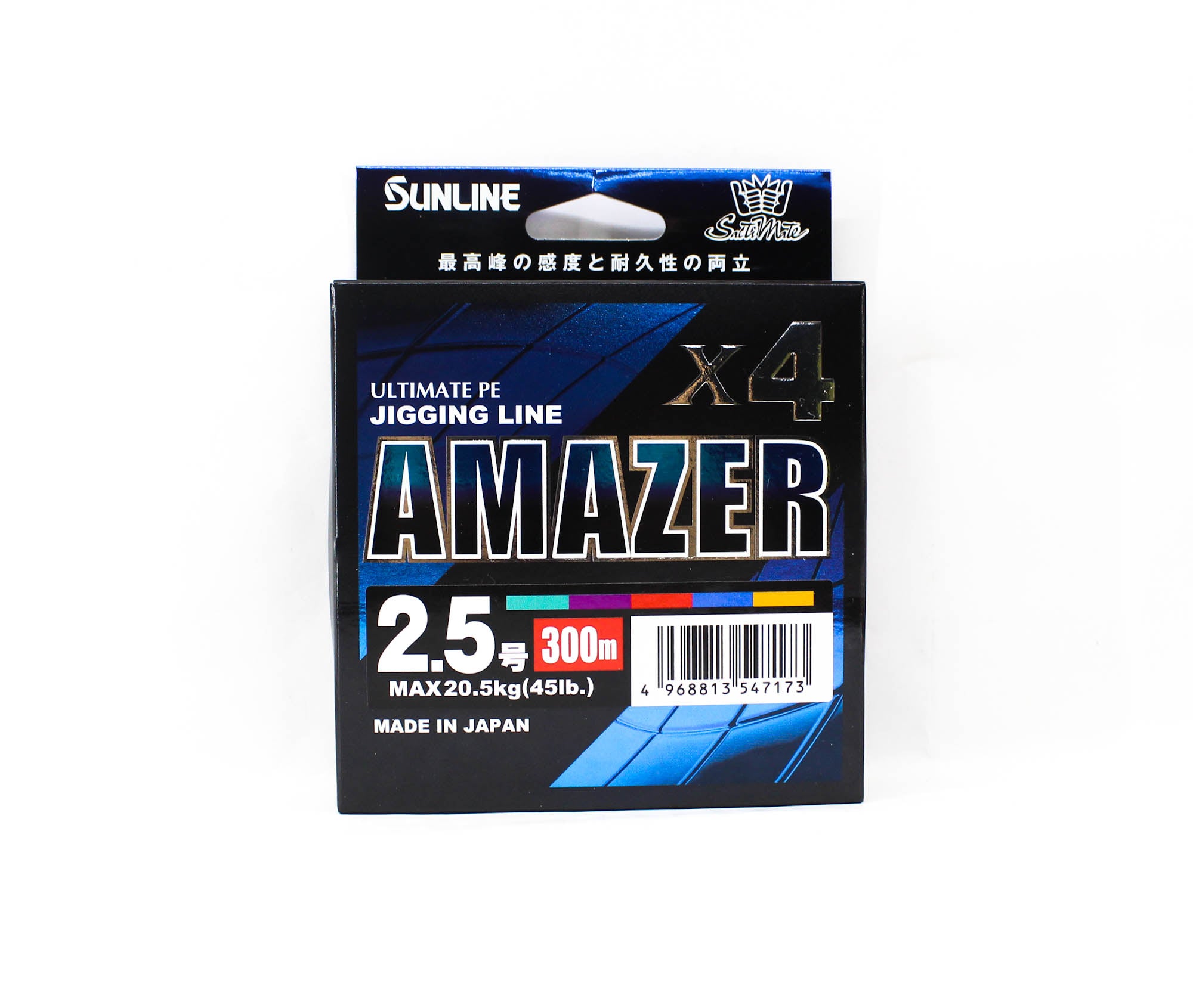 Sunline P.E Line Amazer X4 HG Jigging 300M P.E 2.5 45lb Multi (7173)