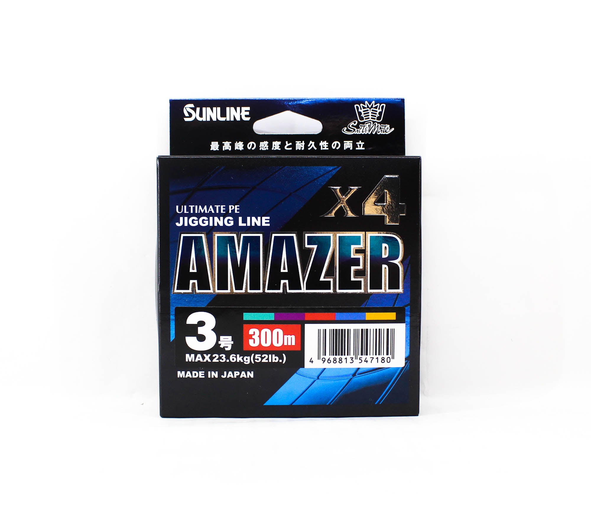 Sunline P.E Line Amazer X4 HG Jigging 300M P.E 3 52lb Multi (7180)