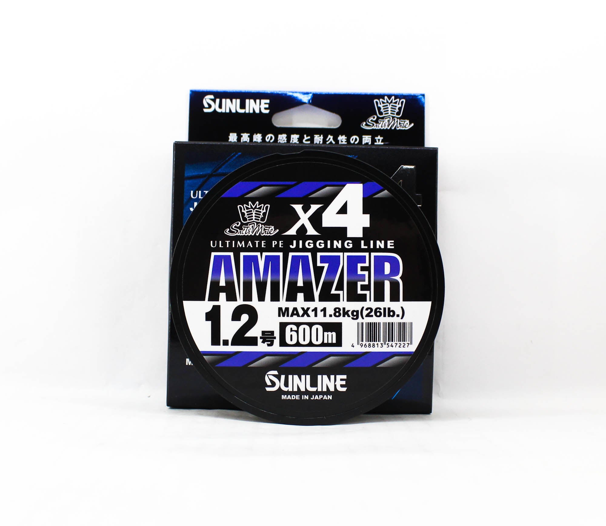 Sunline P.E Line Amazer X4 HG Jigging 600M P.E 1.2 26lb Multi (7227)
