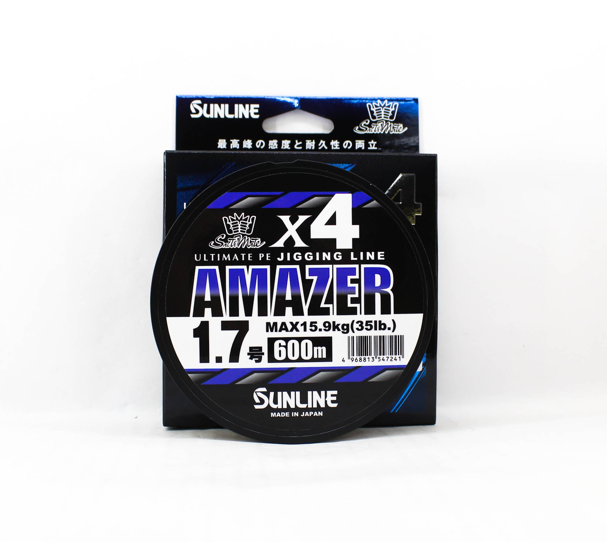 Sunline P.E Line Amazer X4 HG Jigging 600M P.E 1.7 35lb Multi (7241)