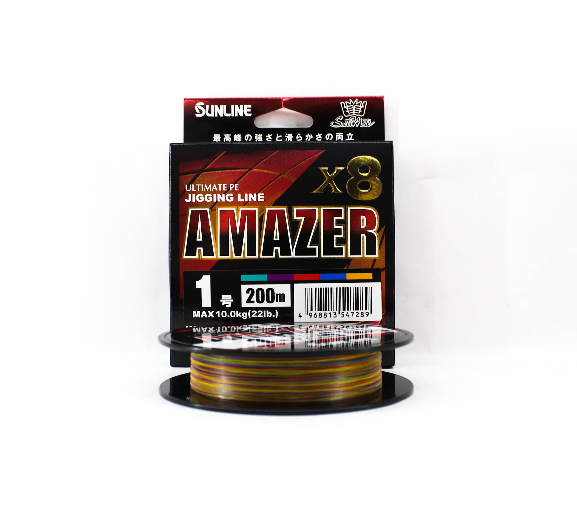 Sunline P.E Line Amazer X8 HG Jigging 200M P.E 1 22lb Multi (7289)