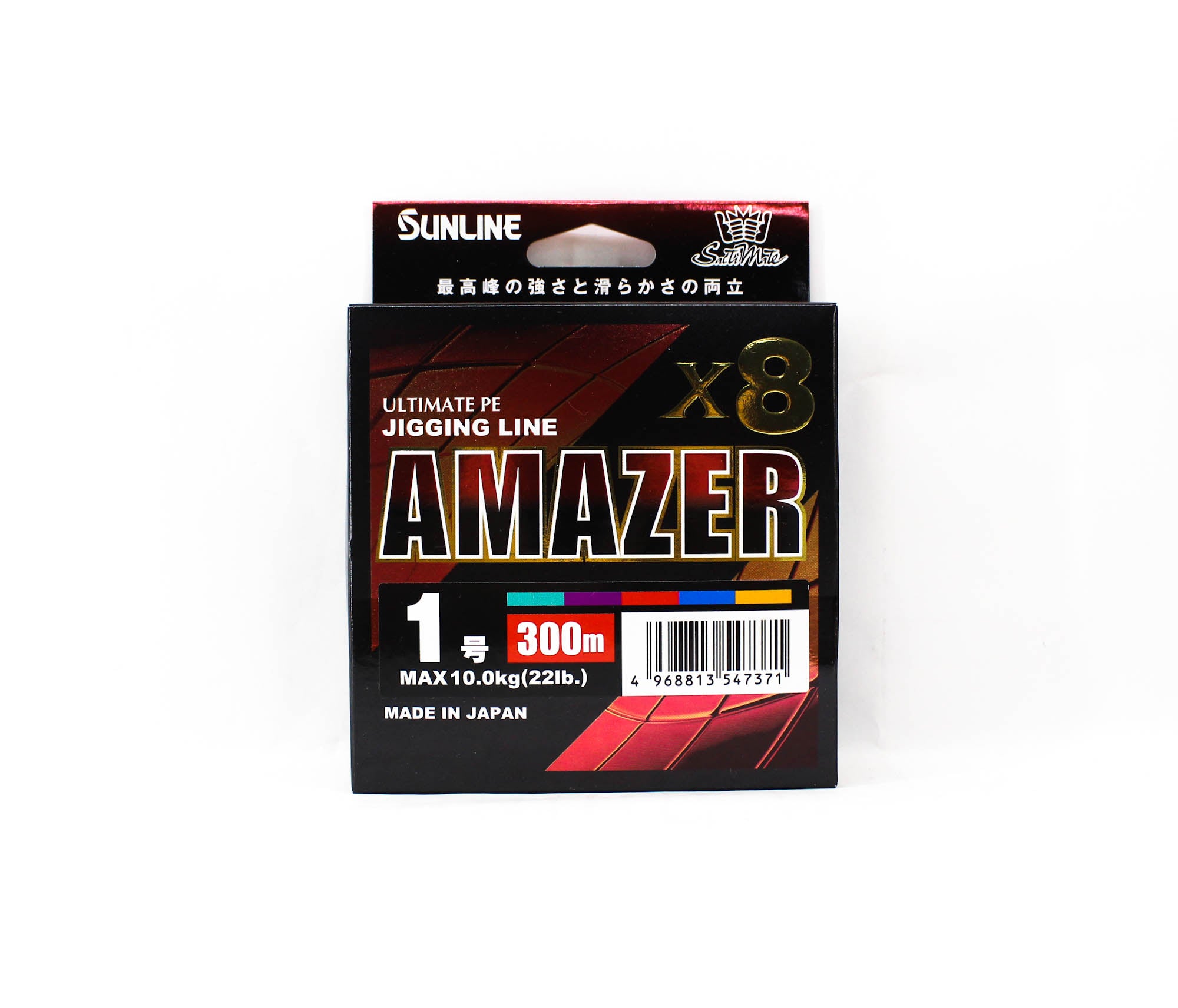 Sunline P.E Line Amazer X8 HG Jigging 300M P.E 1 22lb Multi (7371)