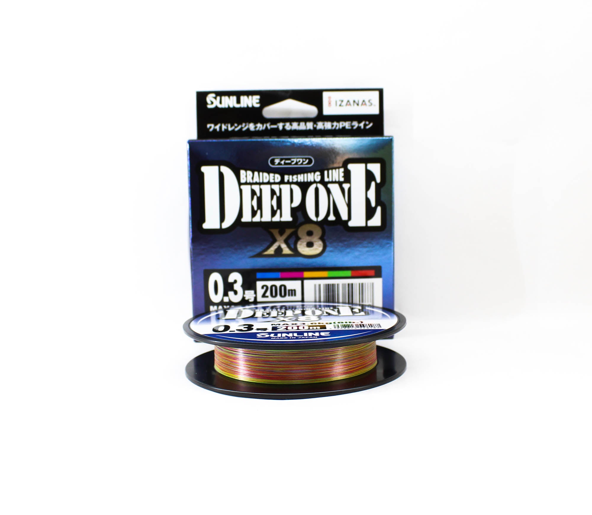 Sunline P.E Line X8 Deep One HG 200M P.E 0.3 8lb Multi (8187)