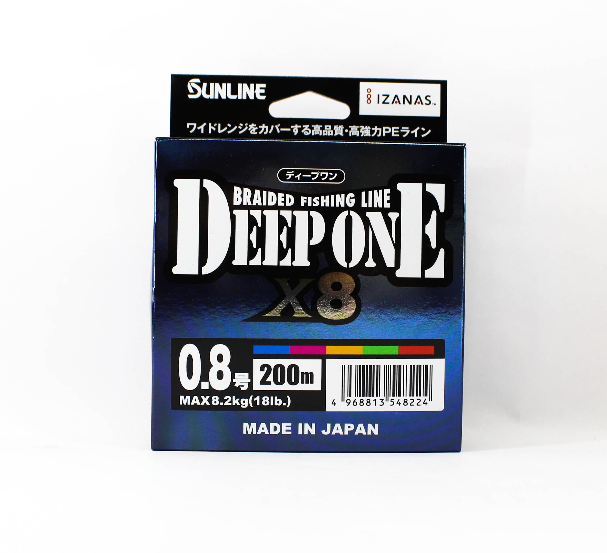 Sunline P.E Line X8 Deep One HG 200M P.E 0.8 18lb Multi (8224)