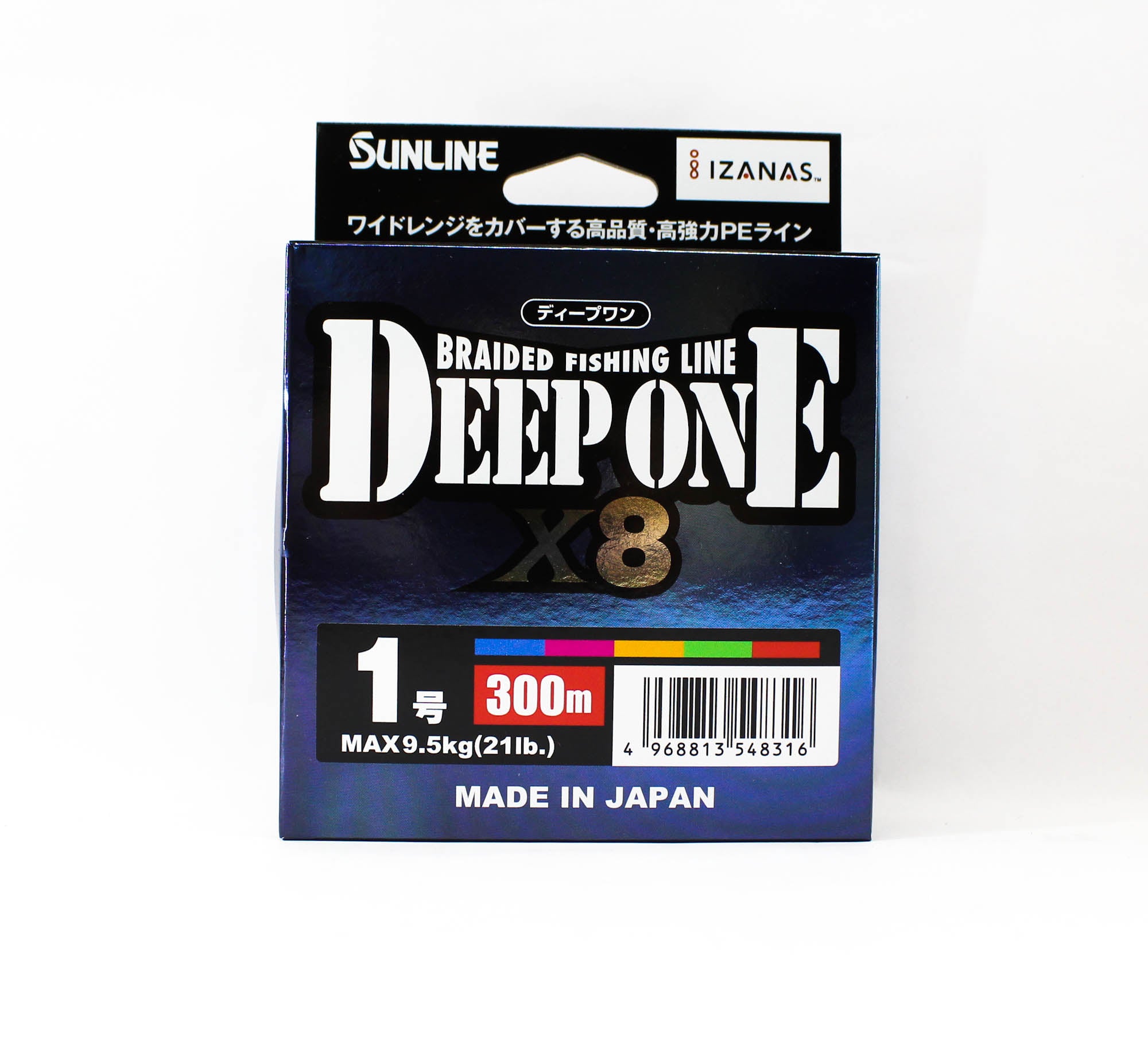 Sunline P.E Line X8 Deep One HG 300M P.E 1 21lb Multi (8316)