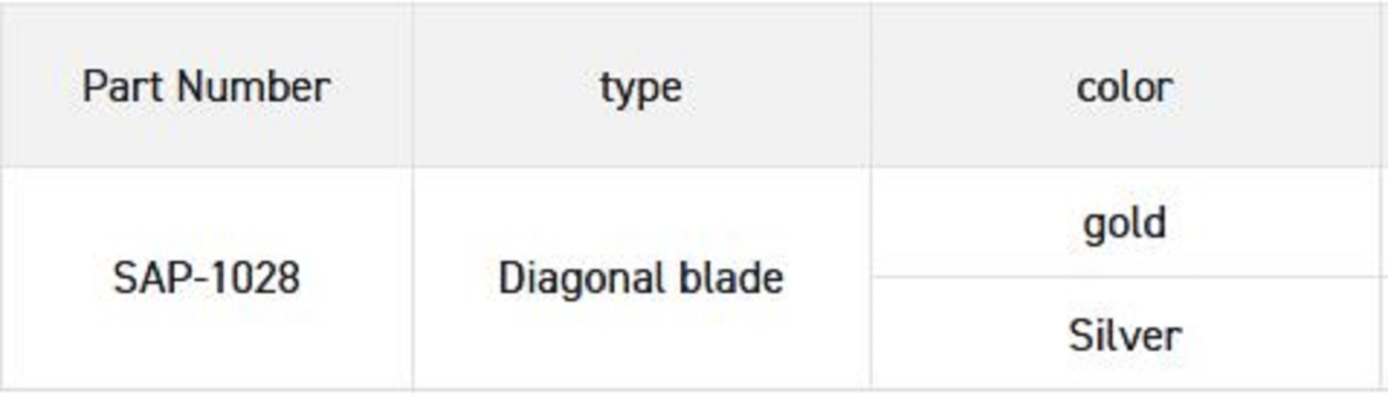 Sunline SAP-1028 Line Cutter Diagonal Cut Blade Silver (7475)