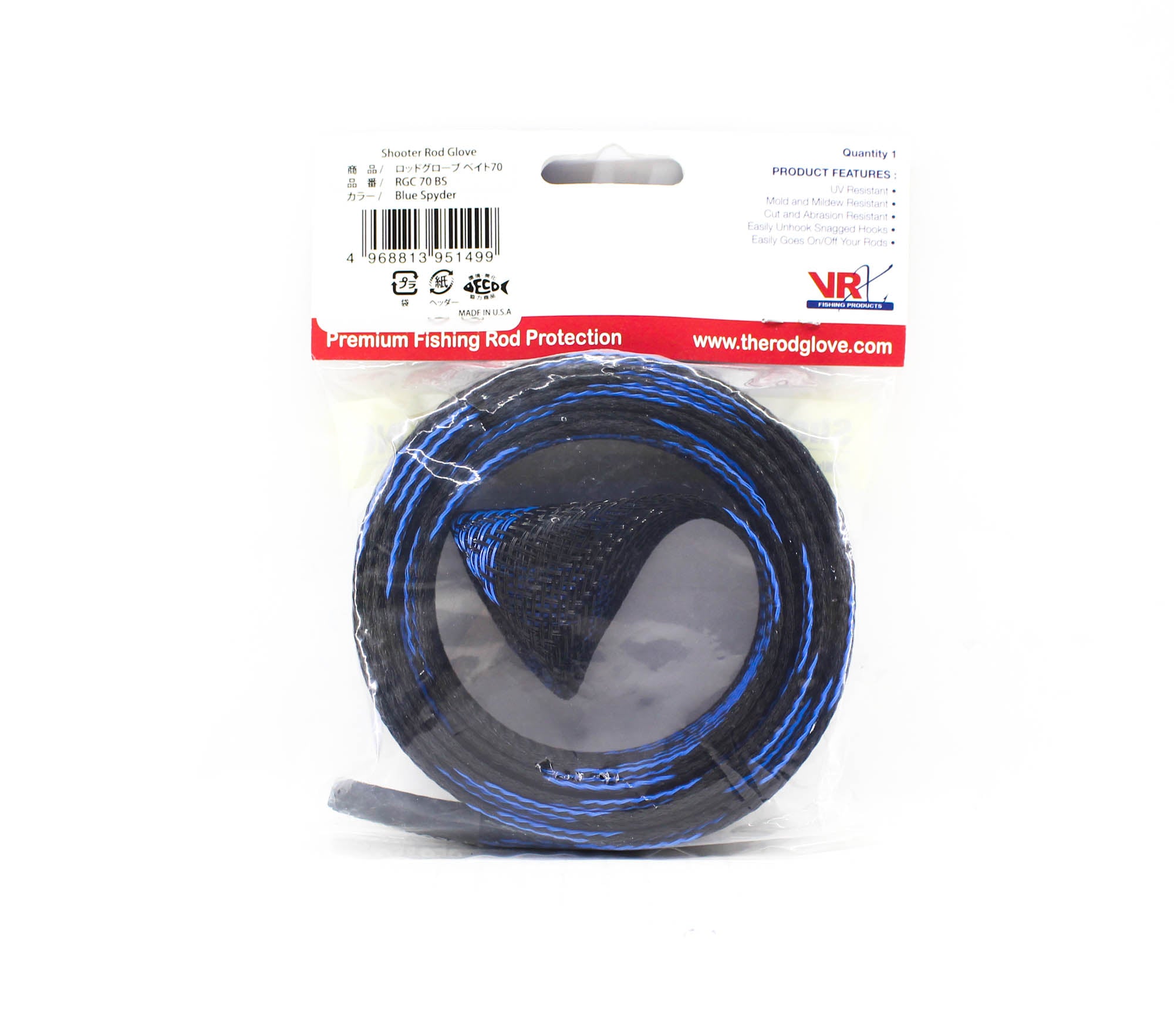 Sunline RGC-70RS Rod Glove Shooter Baitcast up to 9 feet Blue (1499)